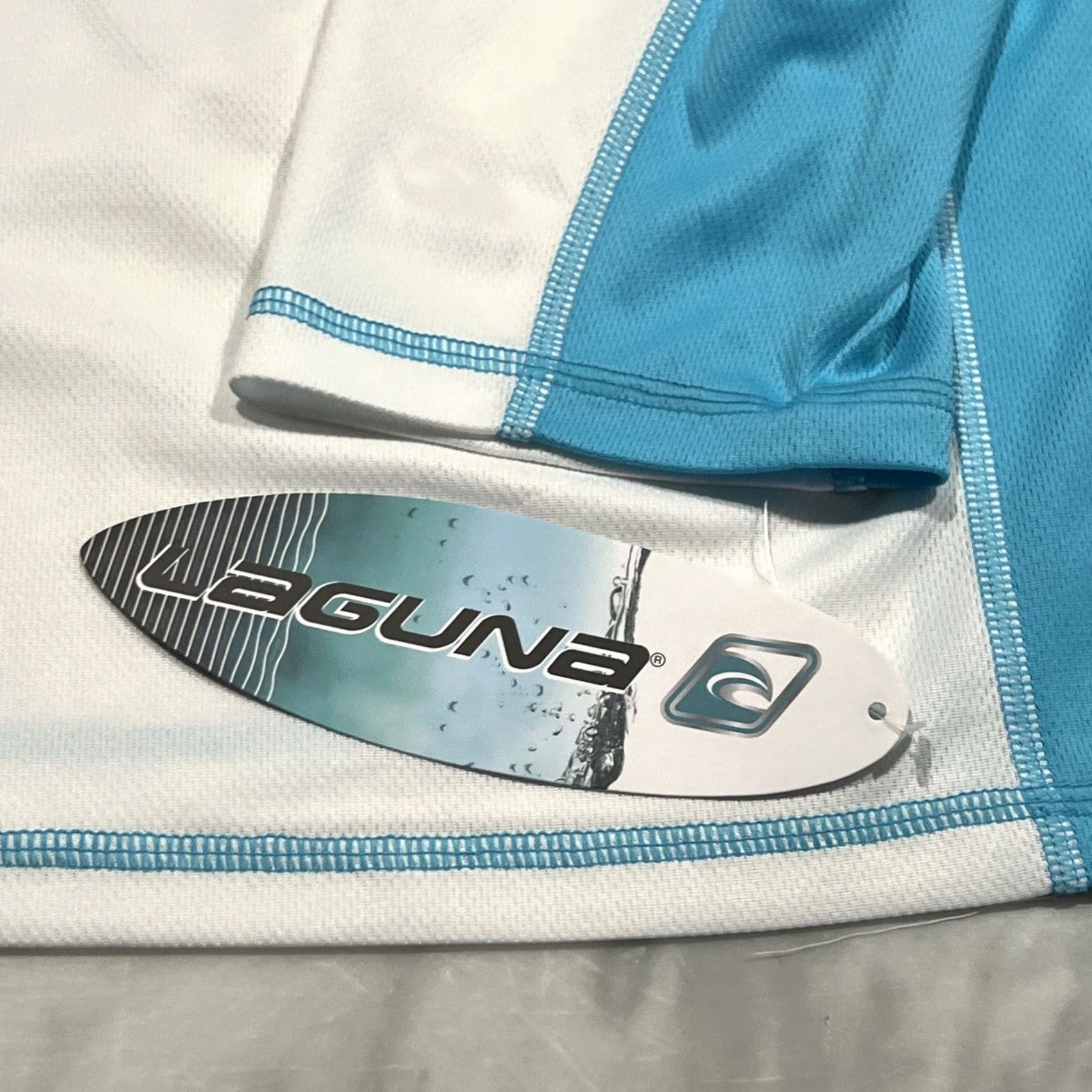 Vintage Laguna Sun Protection Shirt Men’s 2XL Long Sleeve Quick Dry NWT Beach White Polyester Pullover Casual Activewear Mens Size US XXL / EU 58 / 5 - 6 Thumbnail