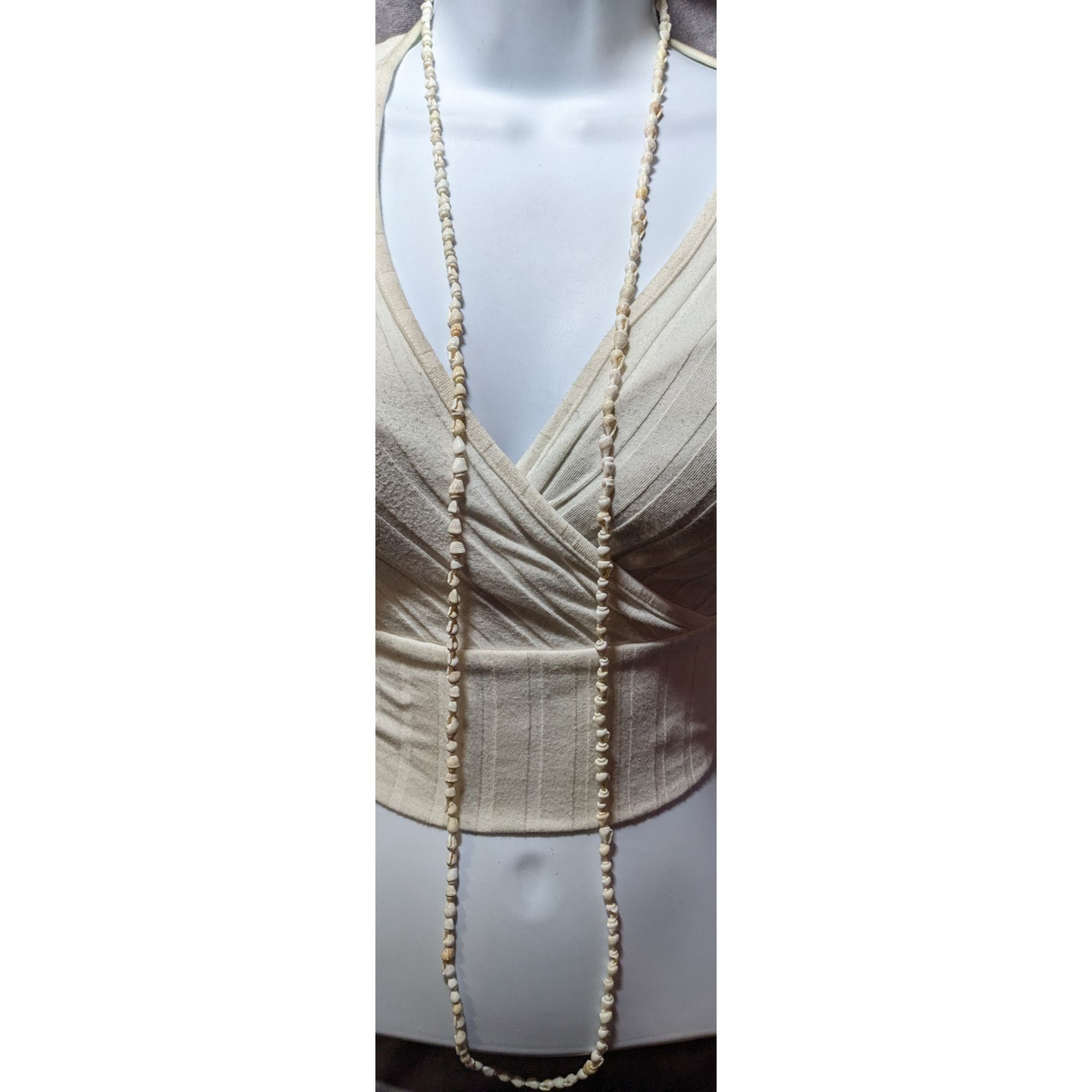 Other White And Cream Mini Shell Beaded Necklace Size ONE SIZE - 4 Thumbnail
