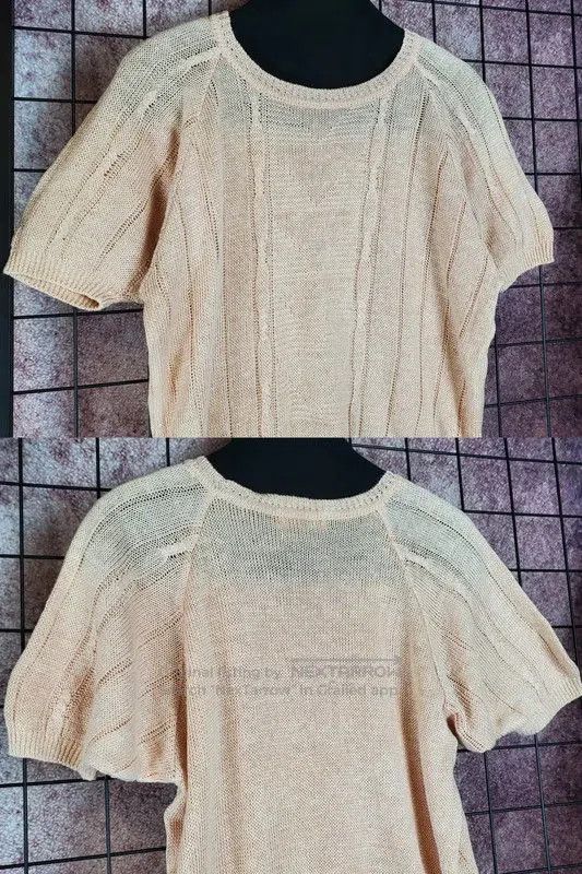 Burberry Burberry Summer Pink Knit Short Sleeve Top. Size M / US 6-8 / IT 42-44 - 4 Thumbnail