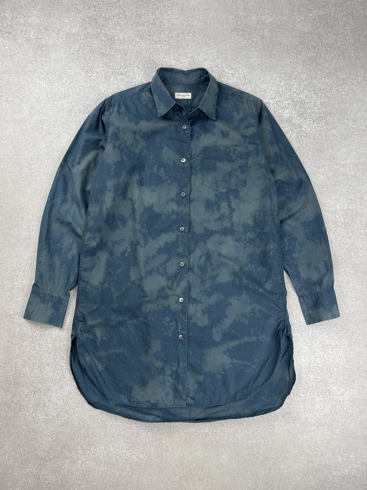 Dries Van Noten Dries Van Noten Custom Tie Dye Dress Long Sleeve Shirt Size S / US 4 / IT 40 - 1 Thumbnail