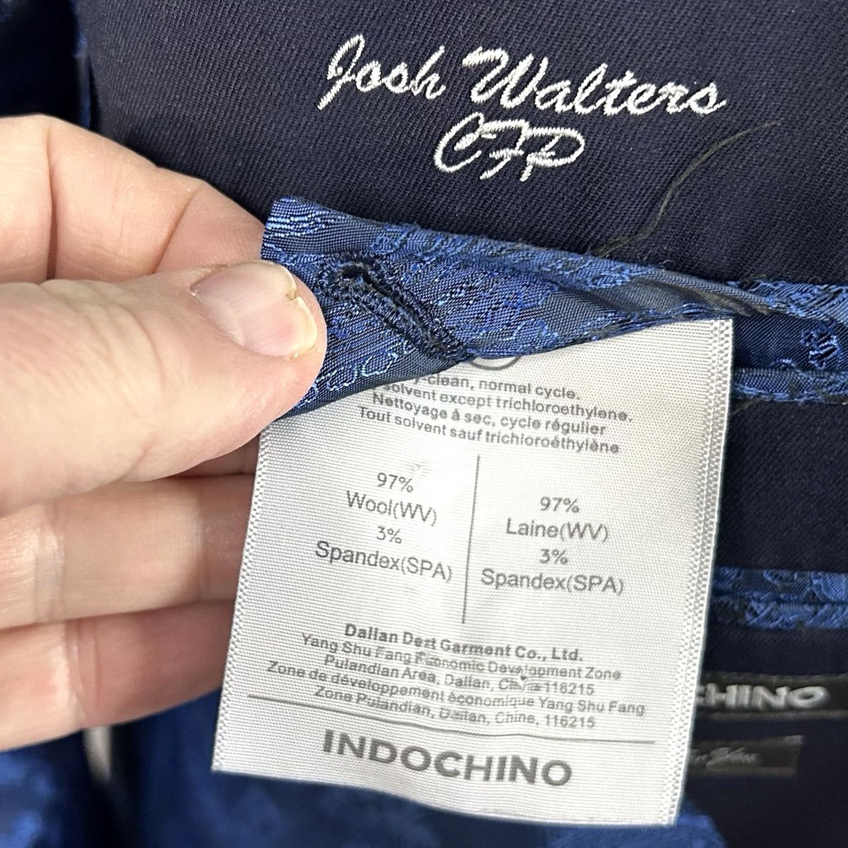 Vintage Indochino Sport Coat 44R Wool Blue Paisley Lined Two Button Vented Dress Jacket, Regular, Men Size US S / EU 44-46 / 1 - 4 Thumbnail
