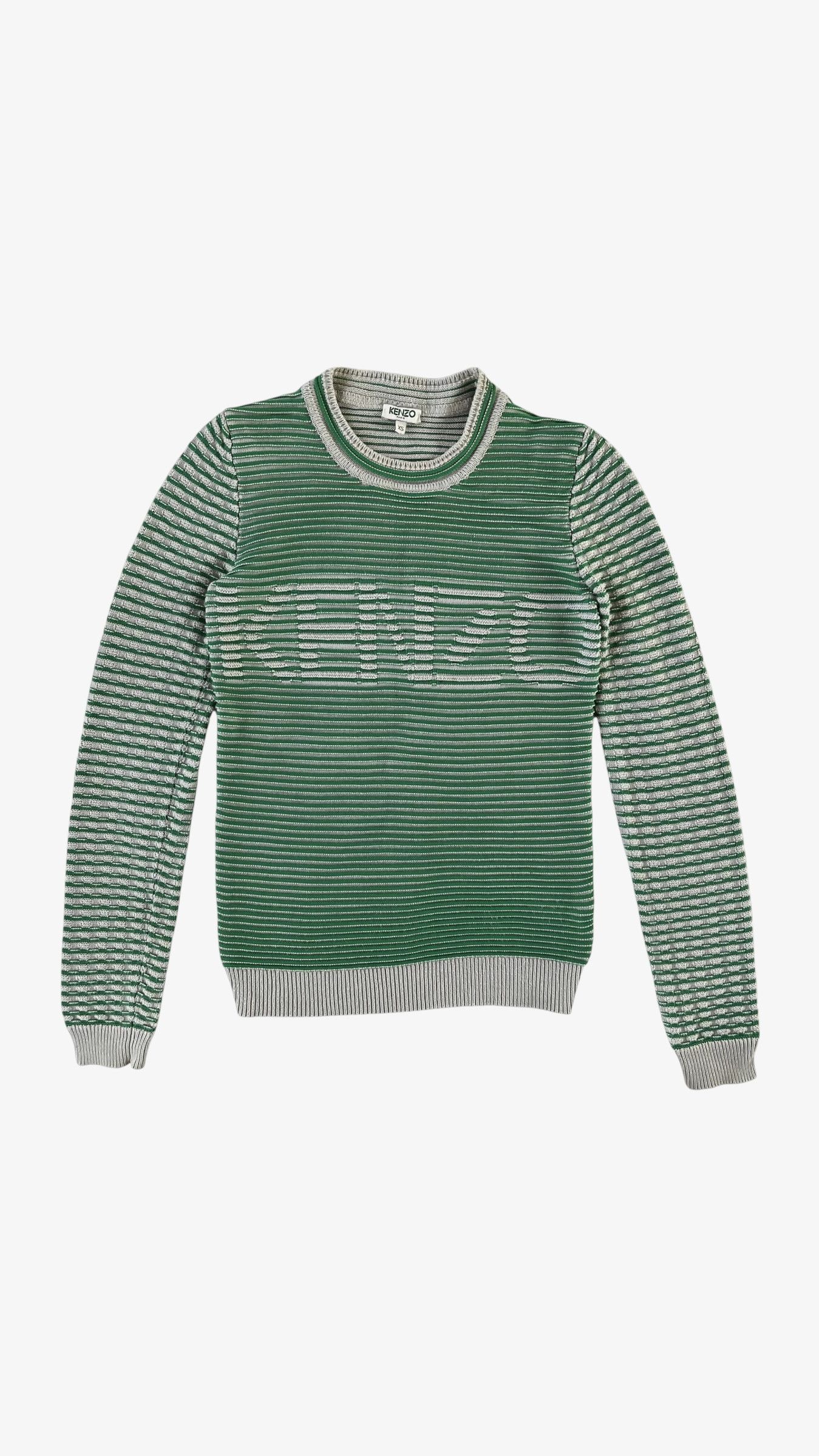Kenzo Vintage 90s Women's Kenzo Paris Ribbed Spell Out Jumper Size S / US 4 / IT 40 - 1 Thumbnail