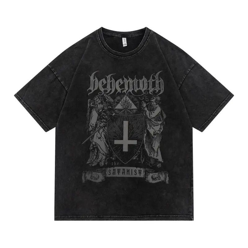 Other Skull Print Graphic Washed T-Shirt Rock Punk Gothic style Size US L / EU 52-54 / 3 - 1 Thumbnail