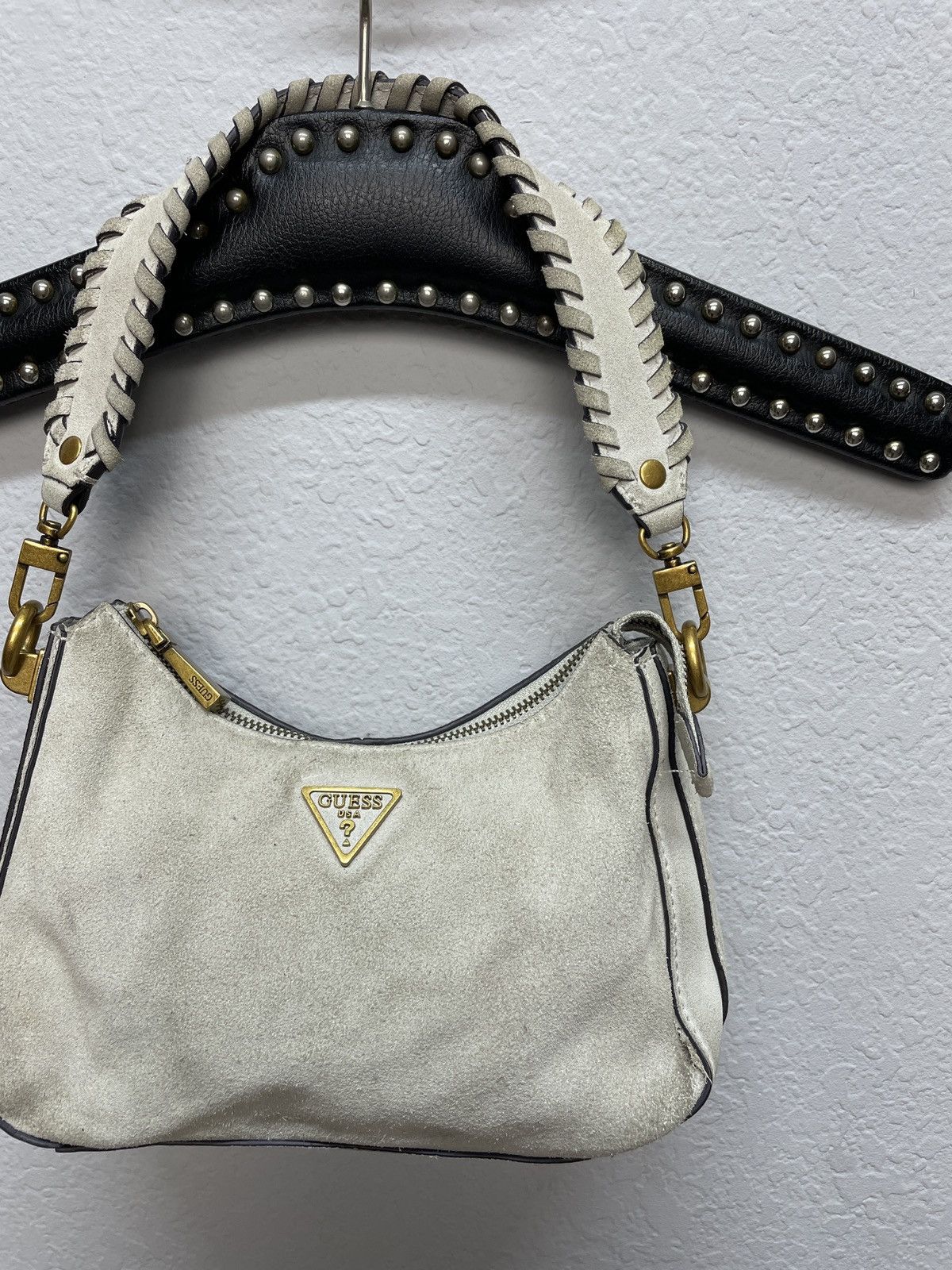Guess × Vintage Vintage y2k Guess Baguette Avantgarde Shoulder Bag Hobo Size ONE SIZE - 3 Thumbnail