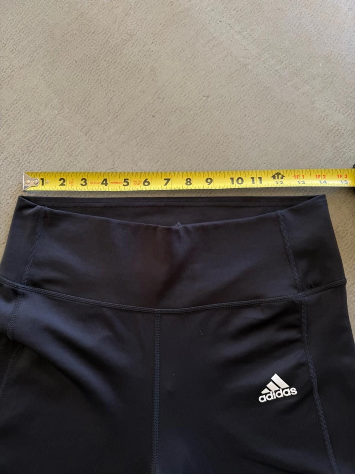 Adidas Adidas / Optime Essentials 3-Stripes 7/8 Leggings / Black Size 36" / US 14 / IT 50 - 9 Thumbnail