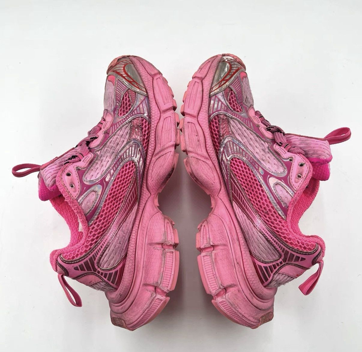 Balenciaga Balenciaga 3XL Pink Distressed Dad Sneakers K12 Size US 7 / IT 37 - 5 Thumbnail