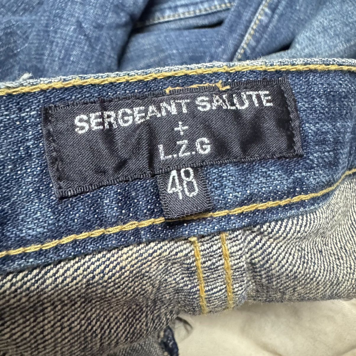 Japanese Brand Sergeant Salute + LZG Denim Flare Jeans Studded Hysteric Size US 33 - 21 Thumbnail