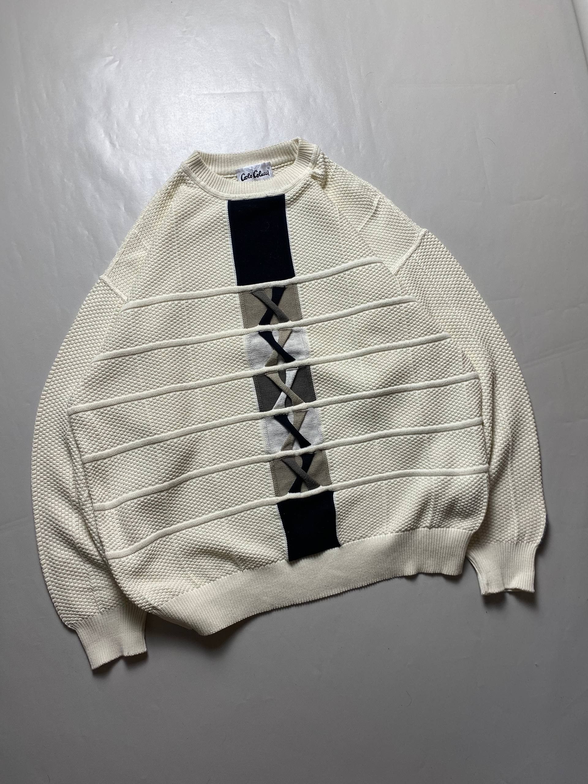 Carlo Colucci Vintage Coogi Style Cralo Colucci Sweaters Size US XXL / EU 58 / 5 - 1 Thumbnail