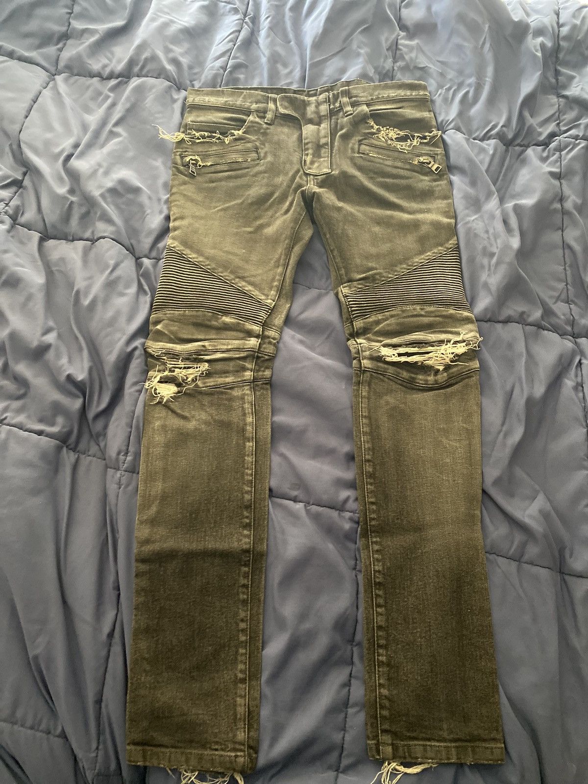 image of Balmain Denim Jeans in Black, Men's (Size 30)