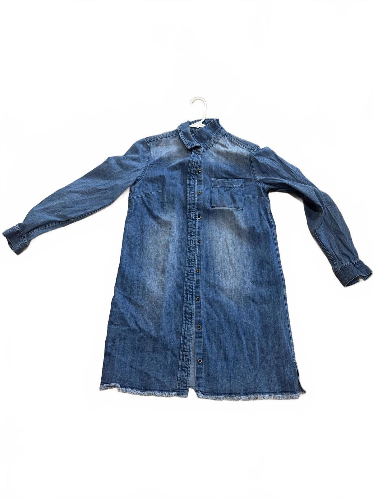Other Natural Reflections Denim ButtonUp Shirt Dress Long Sleeve 6 Size M / US 6-8 / IT 42-44 - 1 Thumbnail