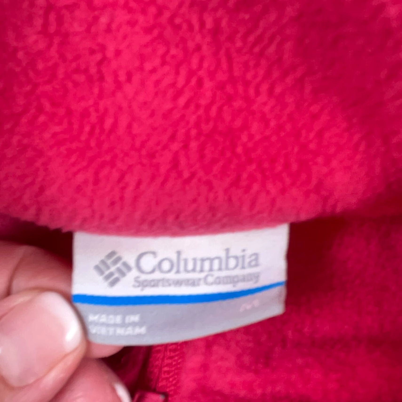 Pinko VINTAGE Columbia Jacket Women M Pink Fleece Full Zip Embroidered Logo Zipper Short Length All Seasons Size M / US 6-8 / IT 42-44 - 5 Thumbnail