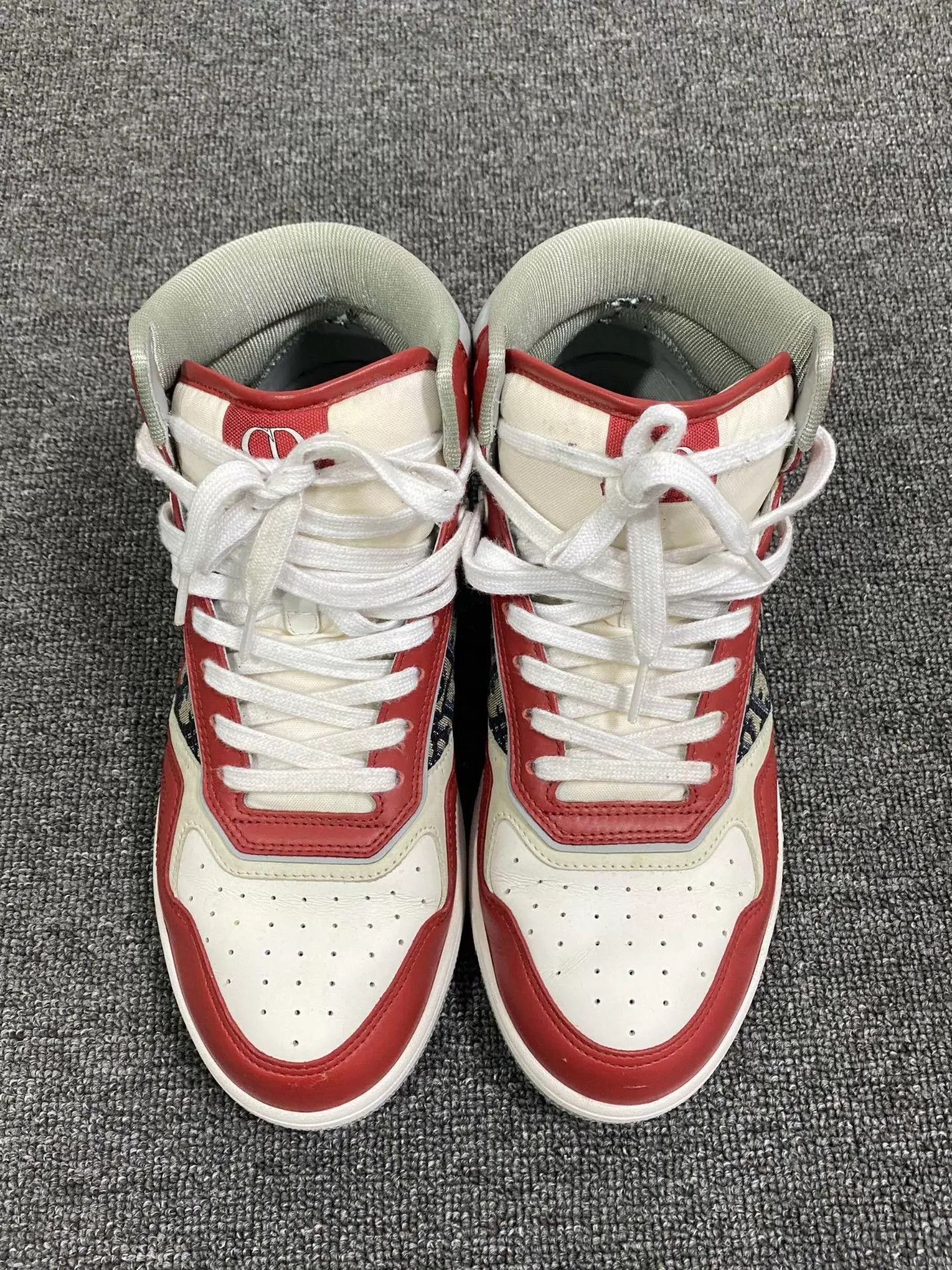 Dior Dior B27 High Top Sneaker Red Oblique Size US 9 / EU 42 - 2 Thumbnail