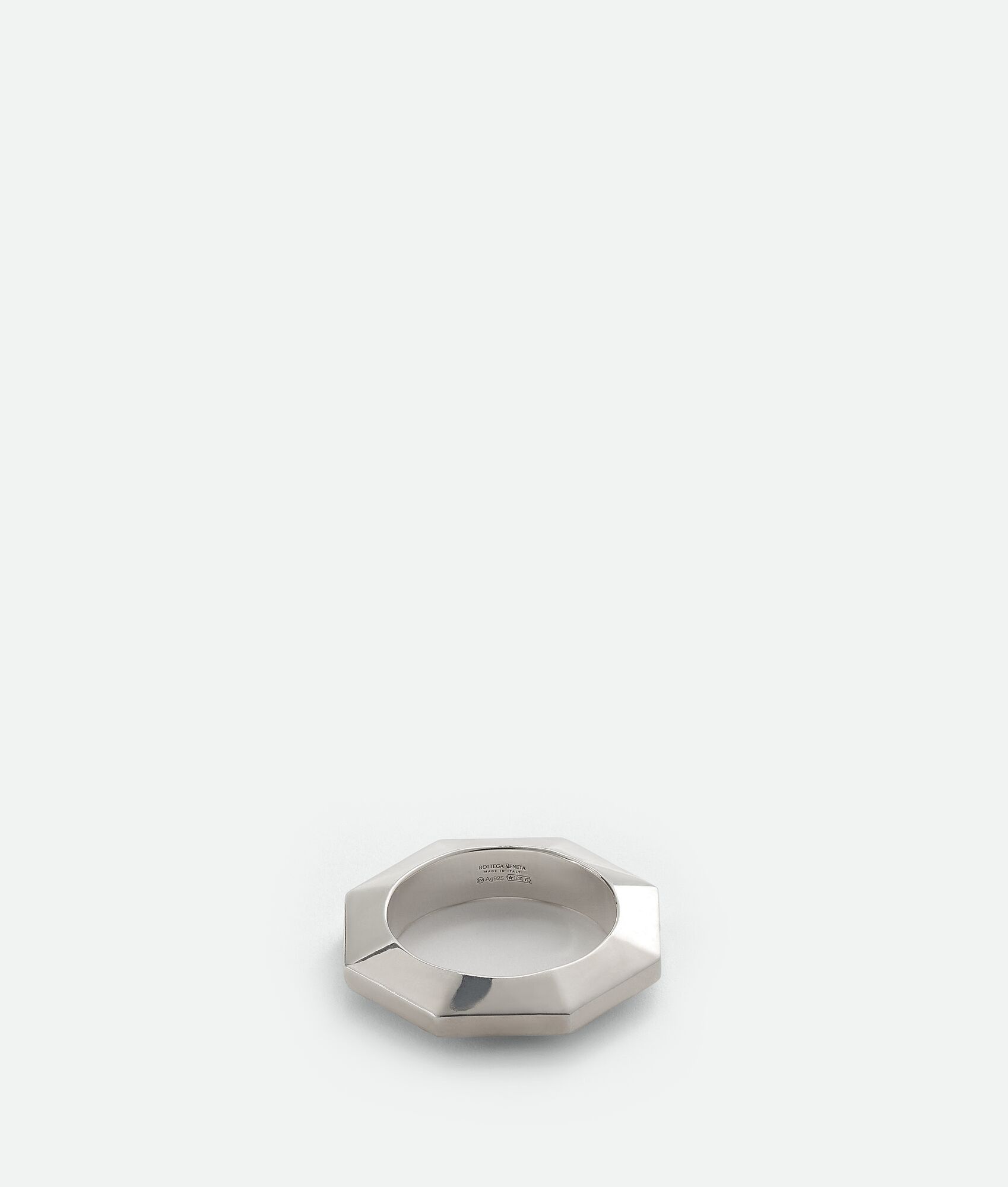 Bottega Veneta o1w1db10525 Size: 11 / Facet Ring in Silver Size ONE SIZE - 2 Thumbnail