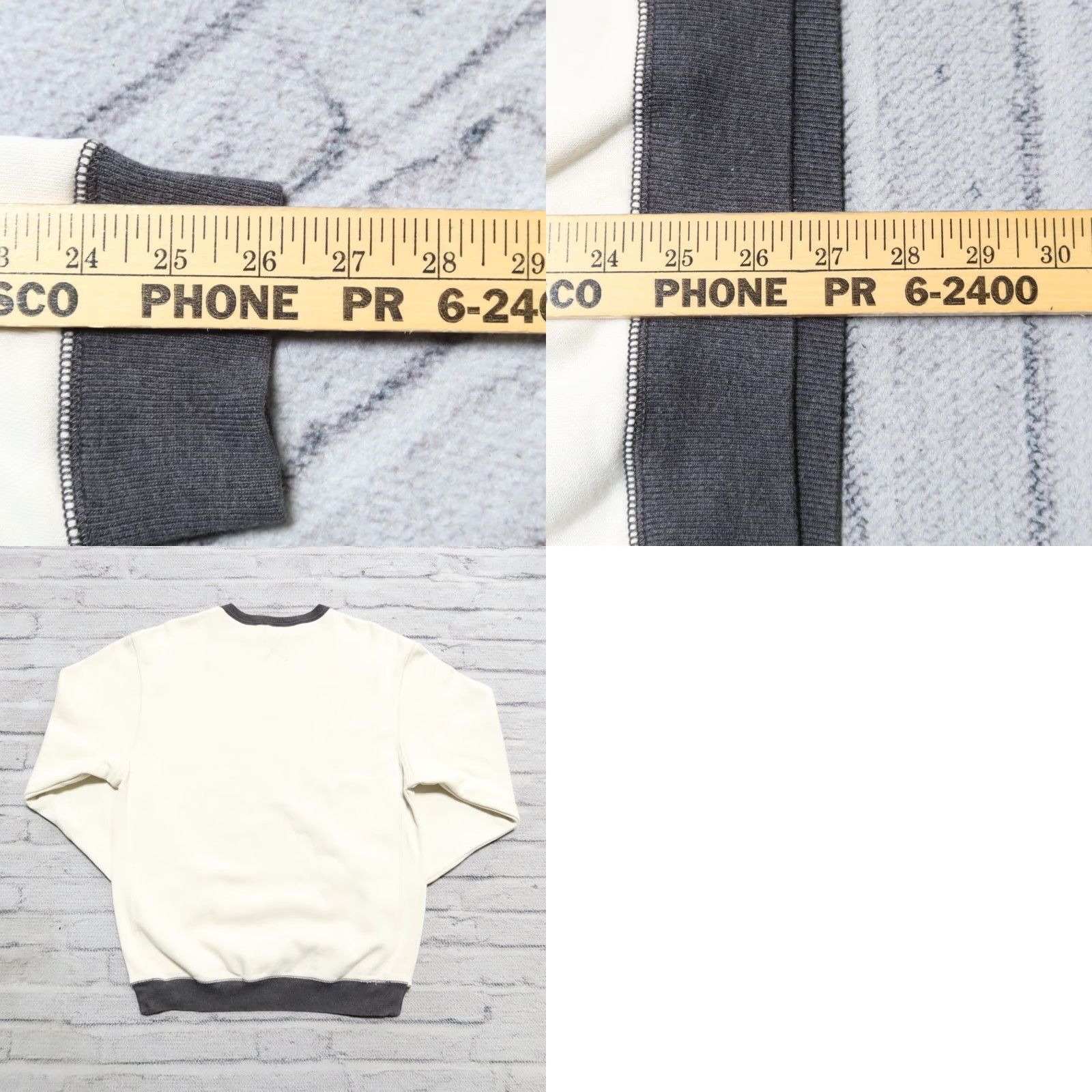 Vintage Vintage Polo Jeans Co Ralph Lauren Stencil Logo Crew Neck Sweatshirt L White Mens Size US L / EU 52-54 / 3 - 9 Thumbnail