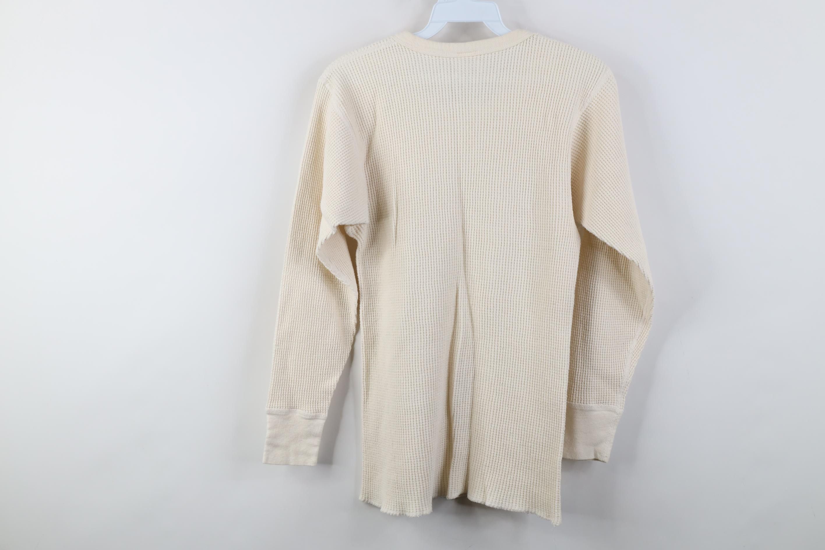 Vintage Vintage 90s Streetwear Waffle Knit T-Shirt Cotton USA Size US M / EU 48-50 / 2 - 10 Thumbnail