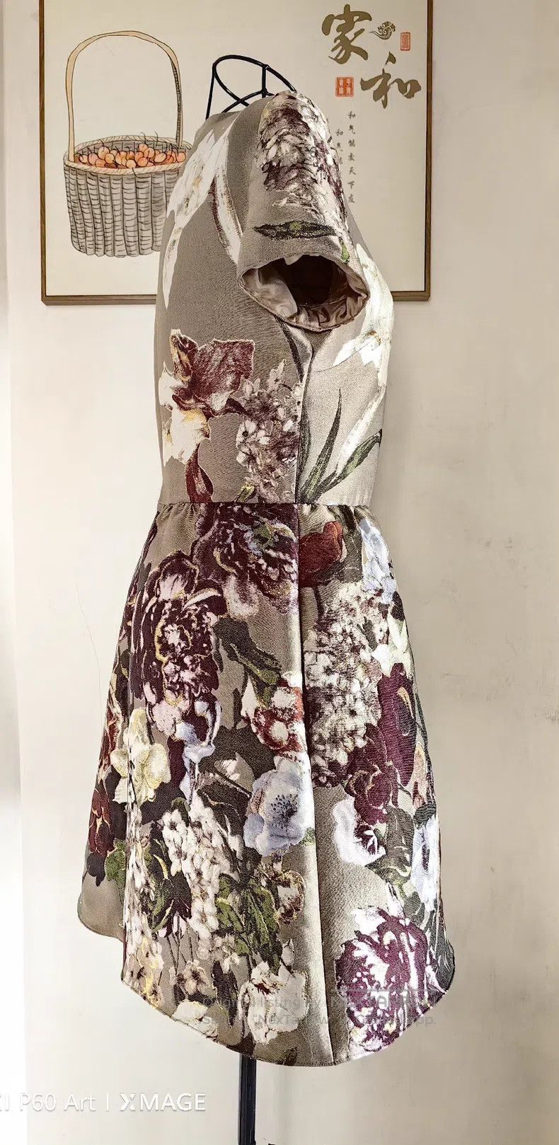 Valentino Valentino Brocade floral short-sleeved dress Size S / US 4 / IT 40 - 2 Thumbnail