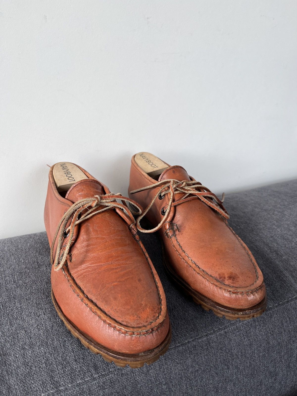 Quoddy Quoddy Handmade Leather Heritage Canoe Moccasins Boots Size US 7 / EU 40 - 7 Thumbnail