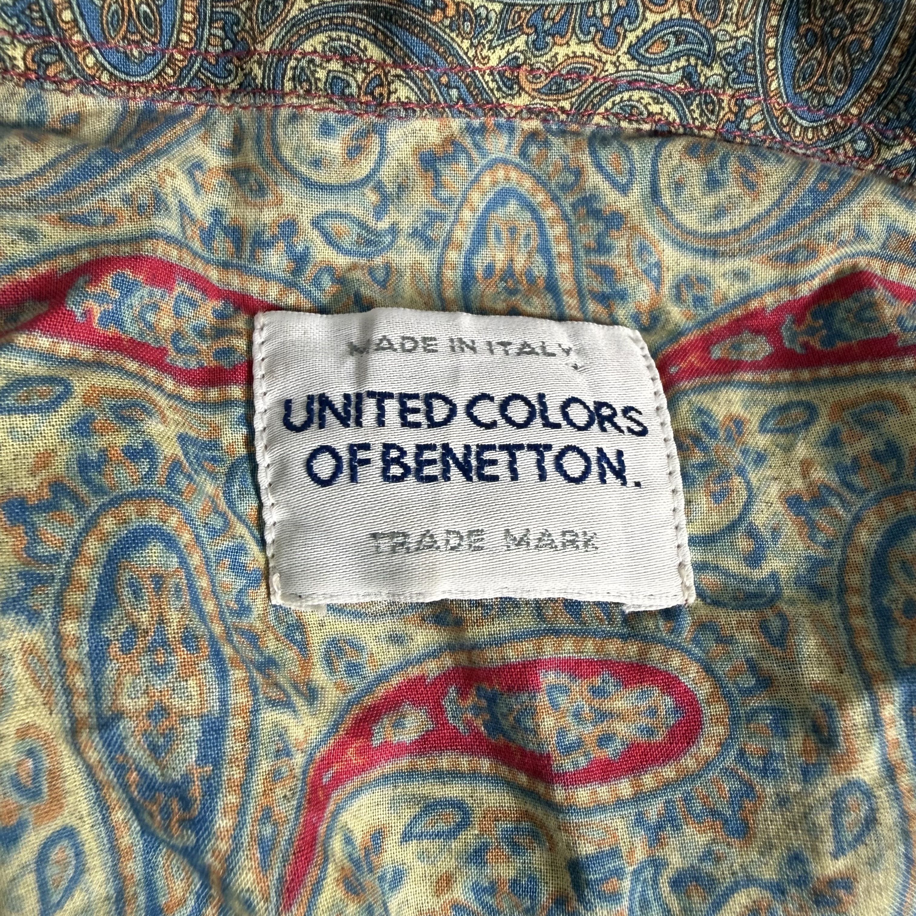 United Colors Of Benetton 🔥RARE🔥 United Colors of Benetton Bandanna Button Up Shirt Size US M / EU 48-50 / 2 - 4 Thumbnail