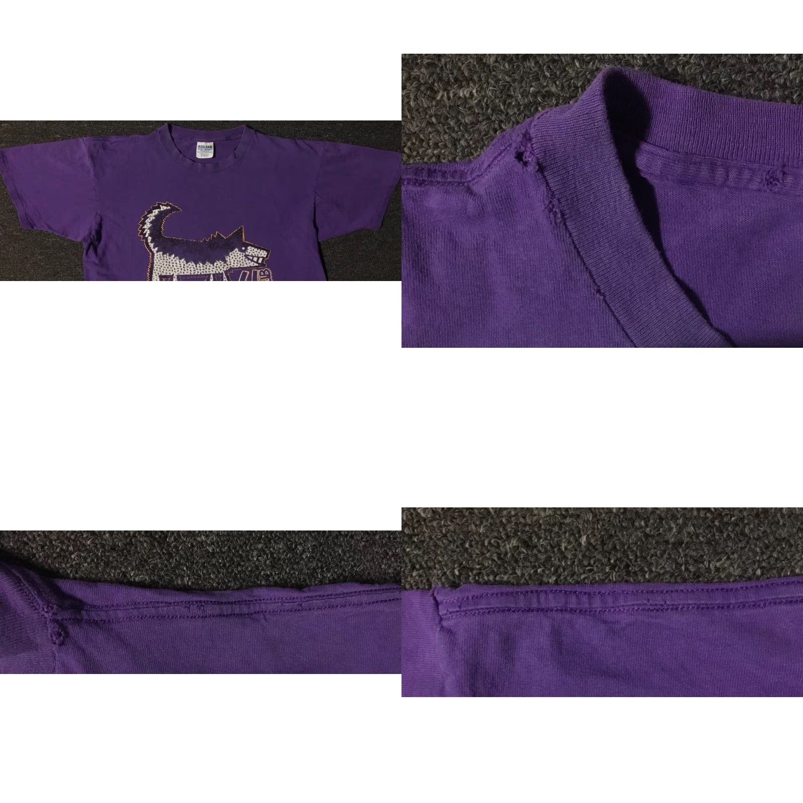 Vintage Vtg 90s University Washington Huskies Faded Distress Shirt M L Track PE Grunge Shirt Mens Purple 90s University Grunge Huskies WWE? Size US M / EU 48-50 / 2 - 8 Thumbnail