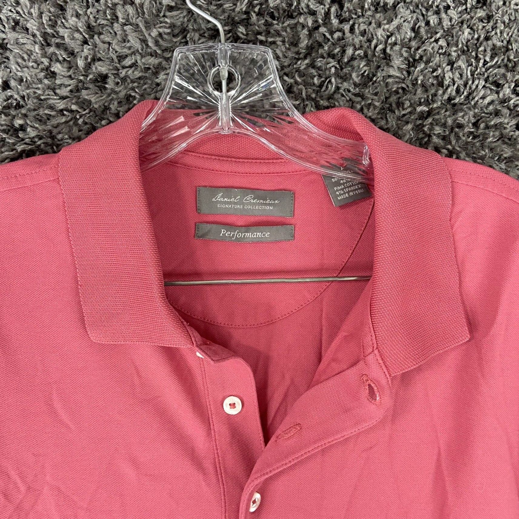 Cremieux Daniel Cremieux Performance Polo Pink Mens Large Size US L / EU 52-54 / 3 - 5 Thumbnail
