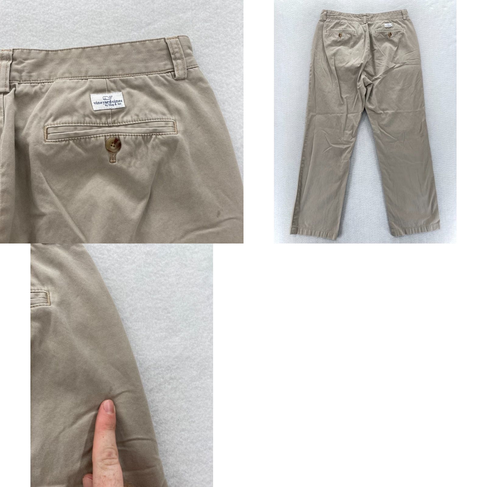 Vineyard Vines Vineyard Vines Chino Pants Mens 34x30 Khaki Beige Straight Leg Preppy Travel Pants Size US 34 / EU 50 - 9 Thumbnail