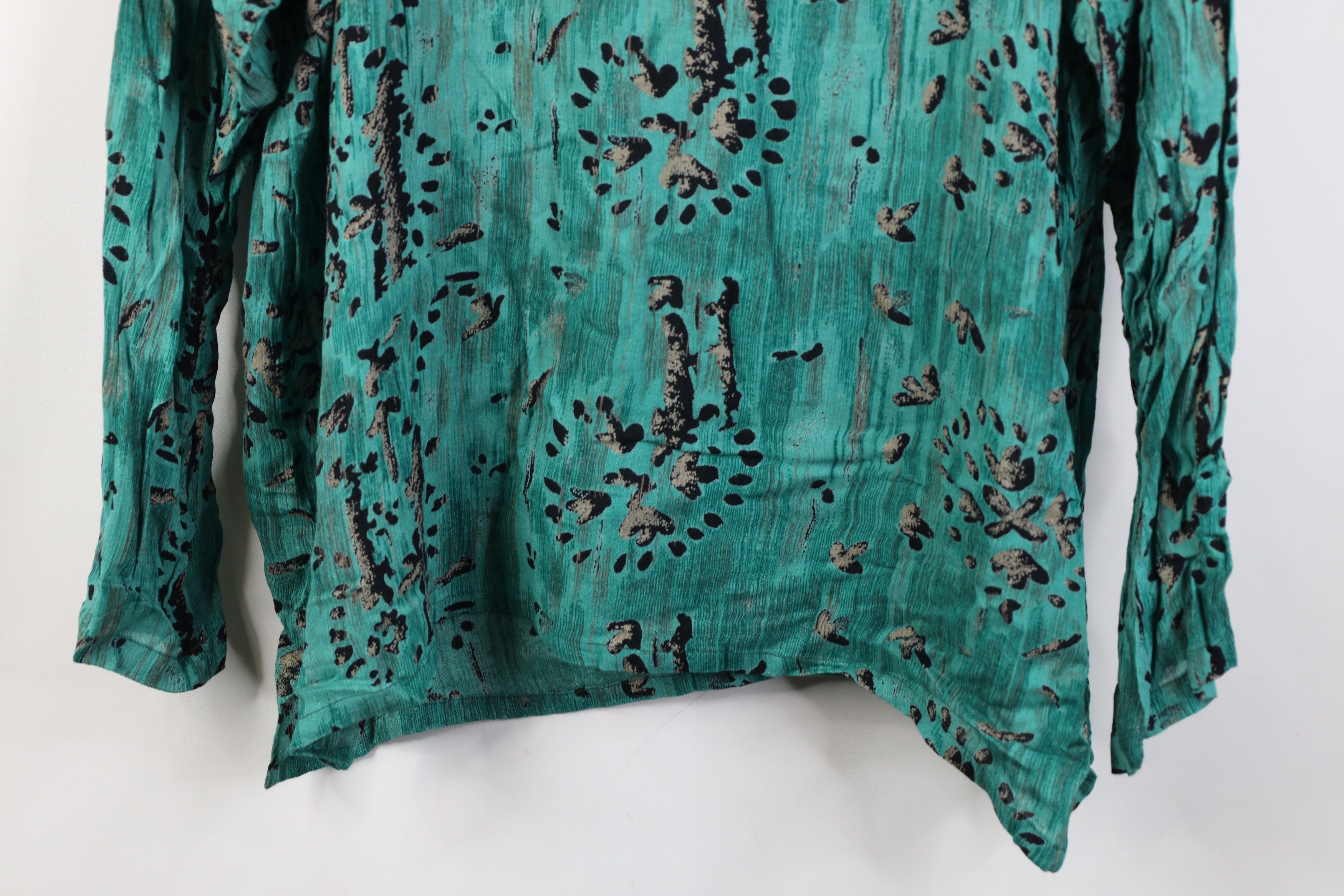 Vintage Vintage 90s Streetwear Baggy Abstract Long Sleeve T-Shirt Size L / US 10 / IT 46 - 3 Thumbnail