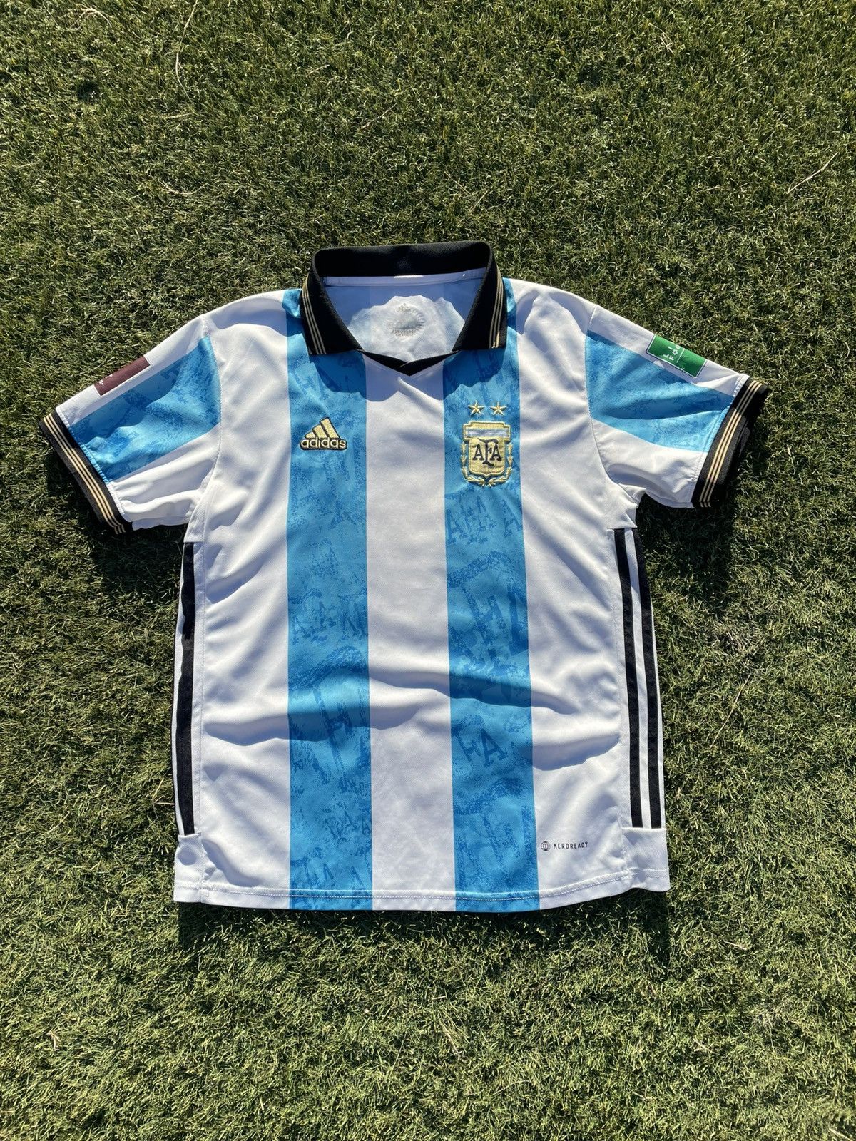 Adidas Adidas Argentina 2022 World Cup Authentic Home Jersey #7 Size US L / EU 52-54 / 3 - 1 Thumbnail