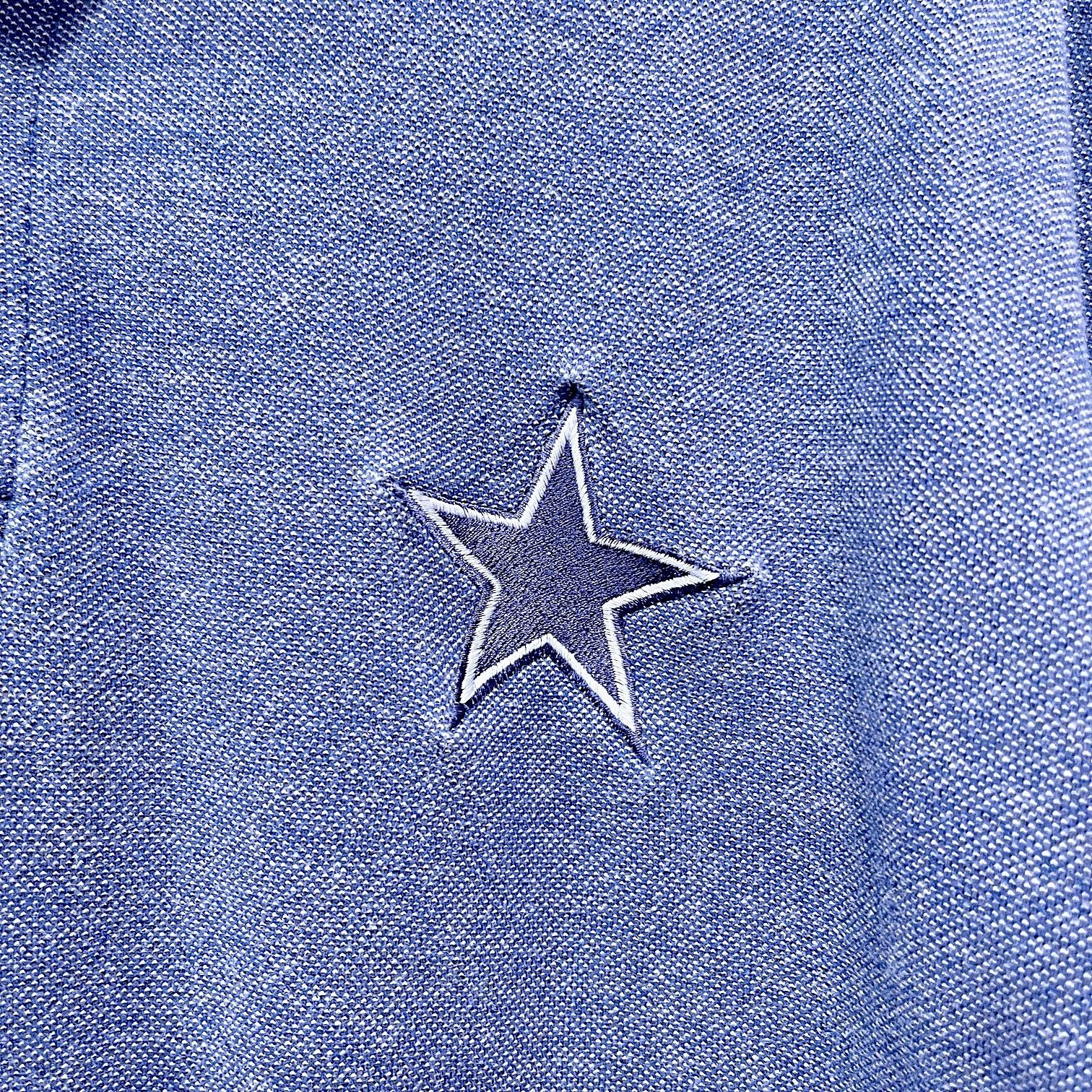 Mirage Dallas Cowboys Long Sleeve Polo Vintage Mirage NFL Mens M Size US M / EU 48-50 / 2 - 3 Thumbnail