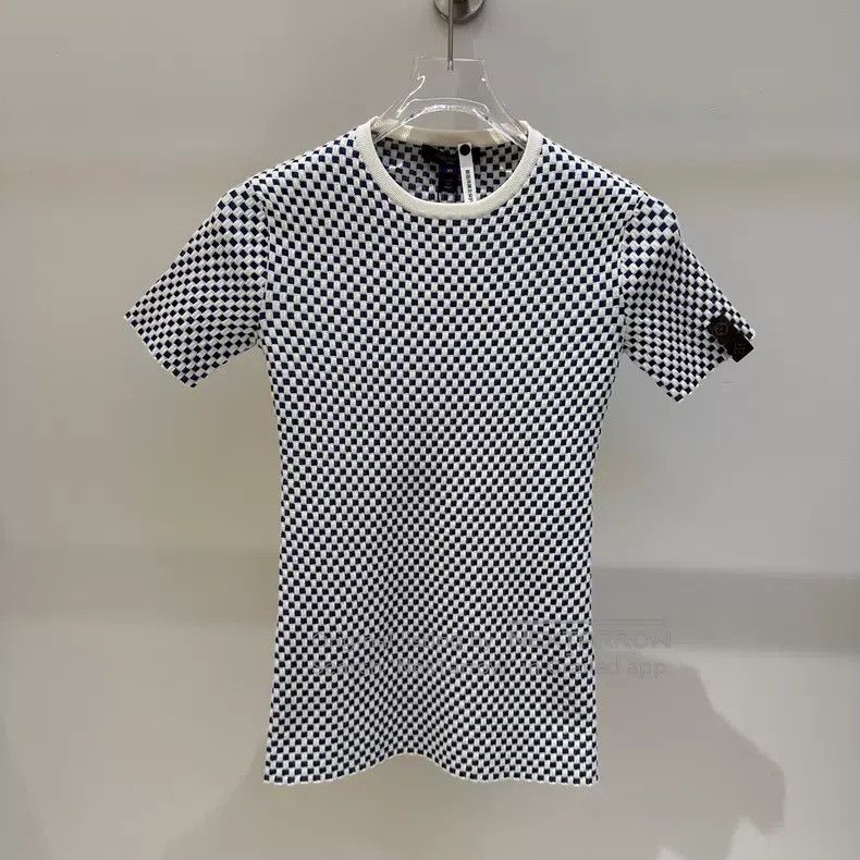 Louis Vuitton Louis Vuitton SS24 Checker Knit Wool Short Sleeve Size XS / US 0-2 / IT 36-38 - 1 Thumbnail
