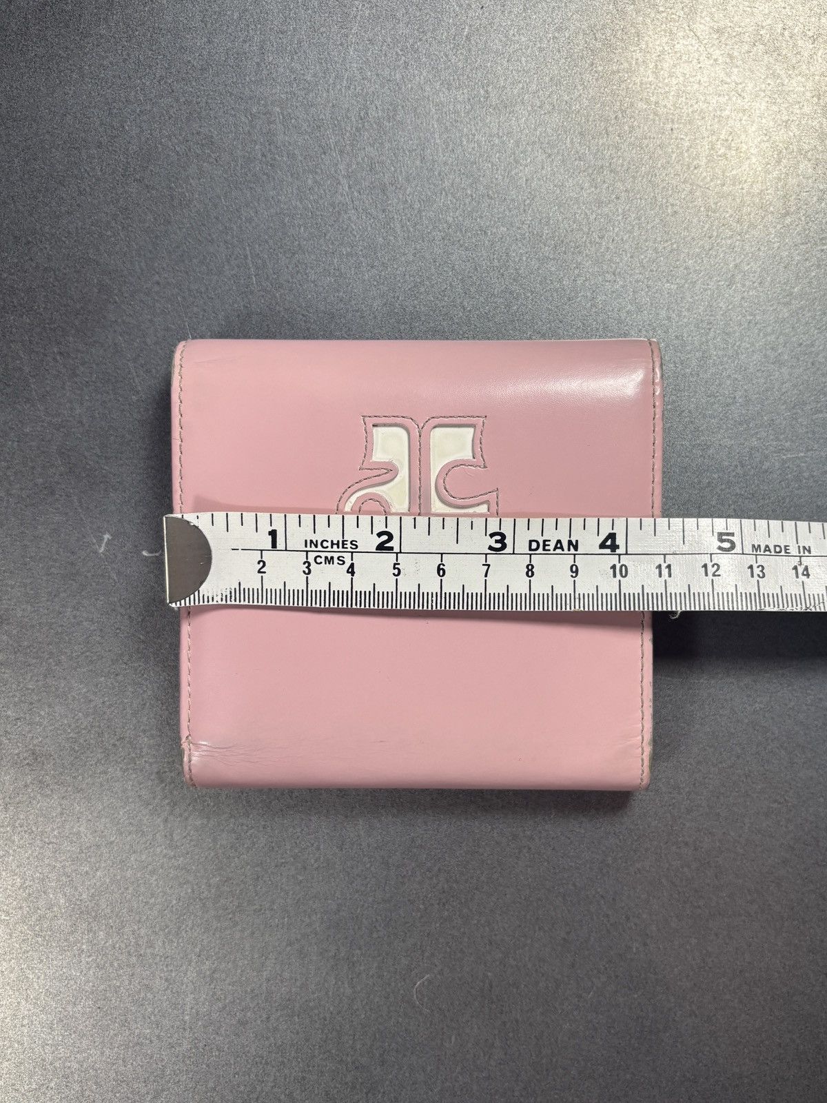 Courreges Vintage Courrèges Wallet Pink Patent Leather Tri Fold Purse Size ONE SIZE - 8 Thumbnail