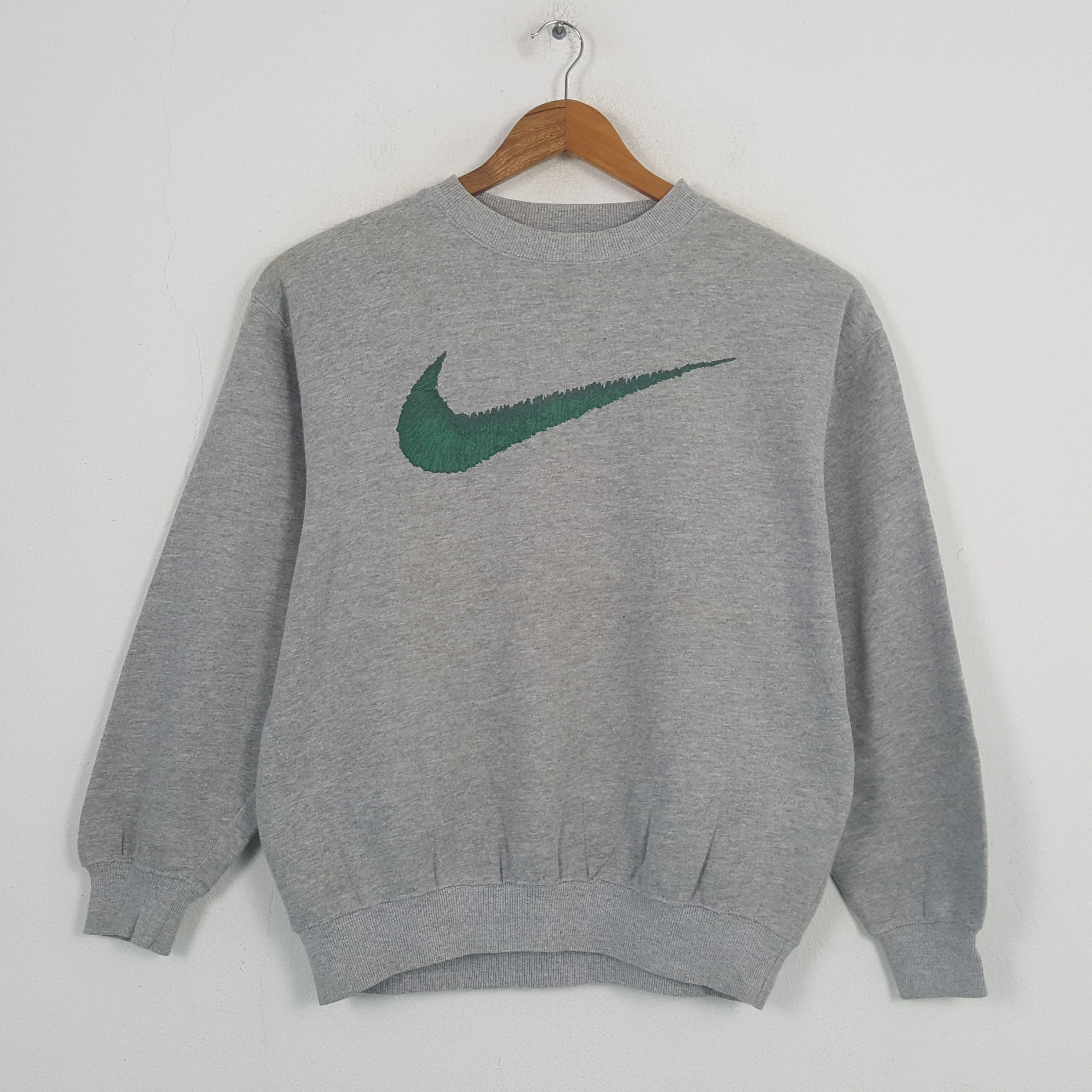 Nike × Vintage Vintage NIKE Swoosh Big Design Sweatshirt C283N28 Size US L / EU 52-54 / 3 - 1 Thumbnail