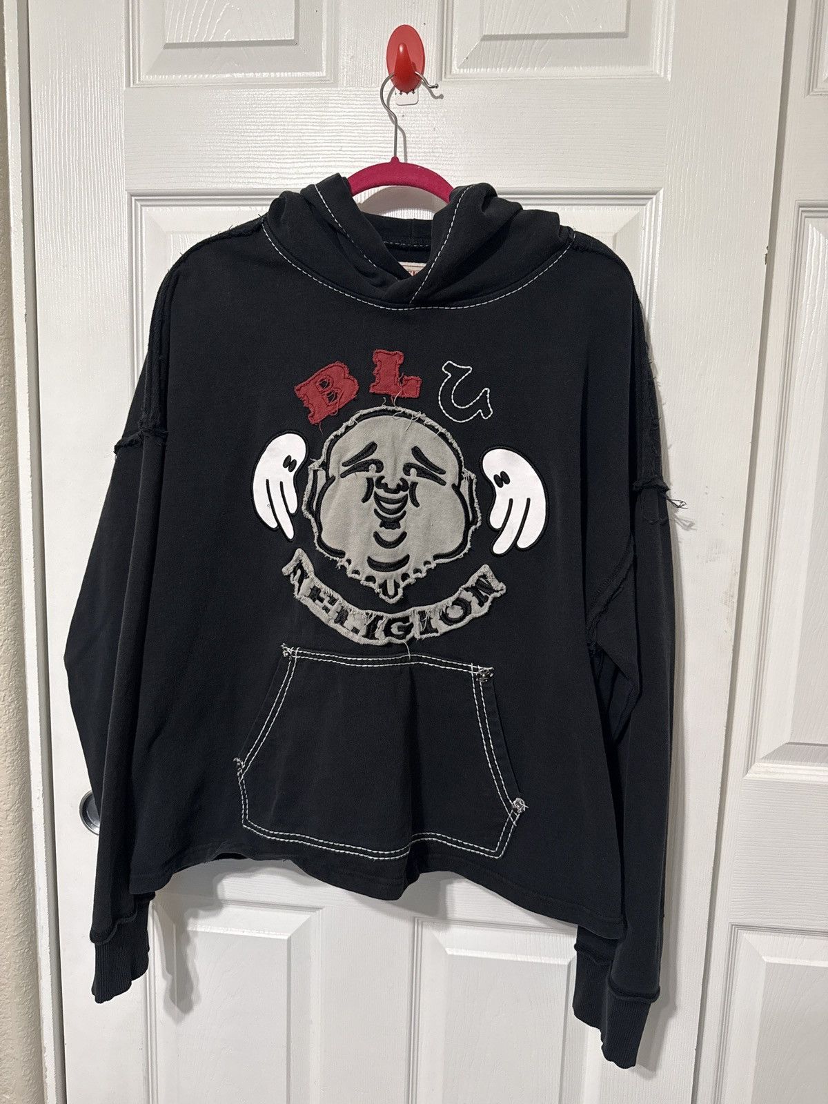 True Religion ‘BLU Religion’ cropped hoodie Size US M / EU 48-50 / 2 - 1 Thumbnail