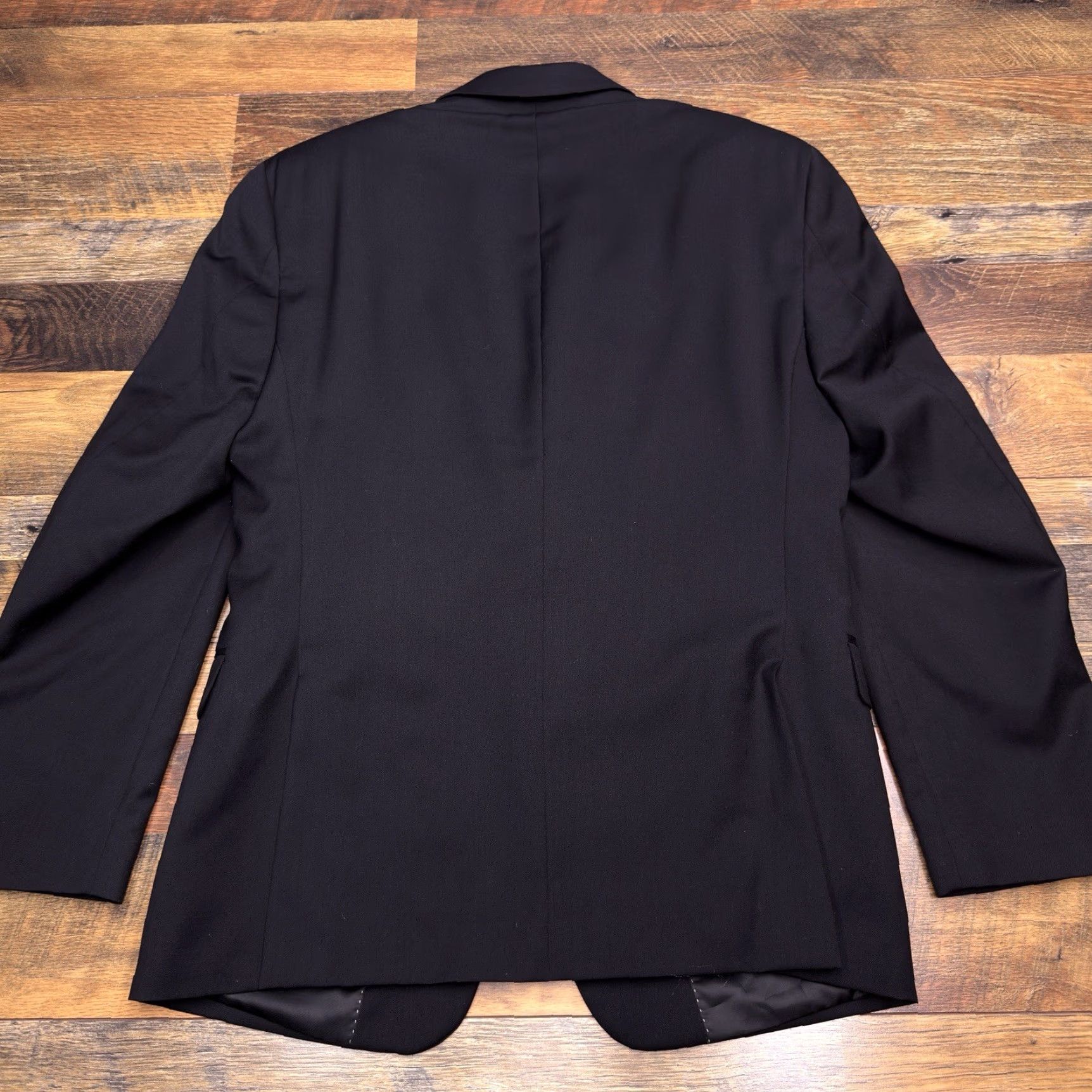 Tommy Hilfiger Tommy Hilfiger Suit Jacket 38 Short Black Wool Blazer One-Button Notch Lapel Single-Breasted Men Regular Chest 40 Front 2-Button Dry Clean Only Size US 38 / EU 54 - 2 Thumbnail