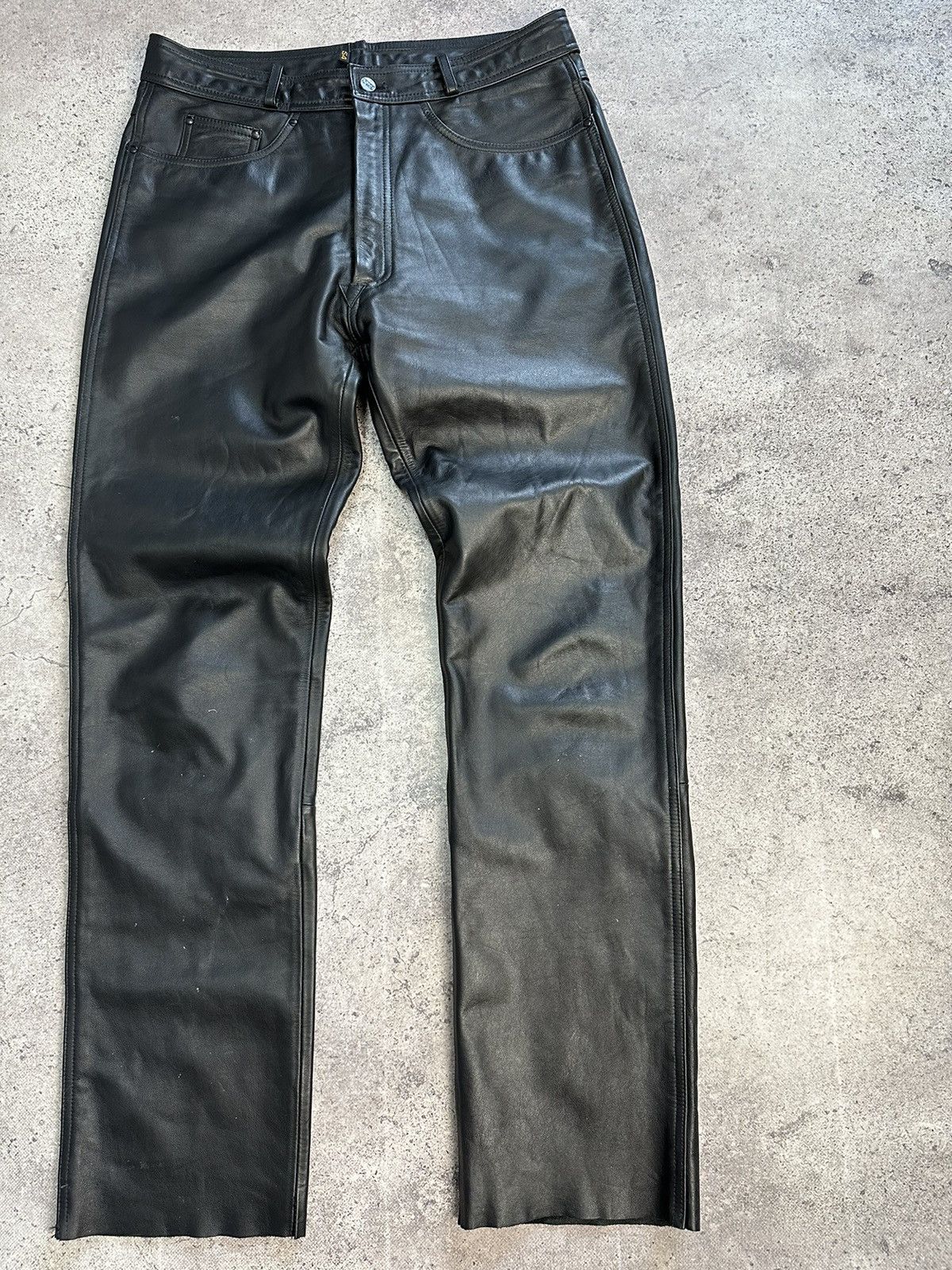 Leather Vintage IXS Leather Pants Black Riding Y2K Archival Size US 34 / EU 50 - 7 Thumbnail