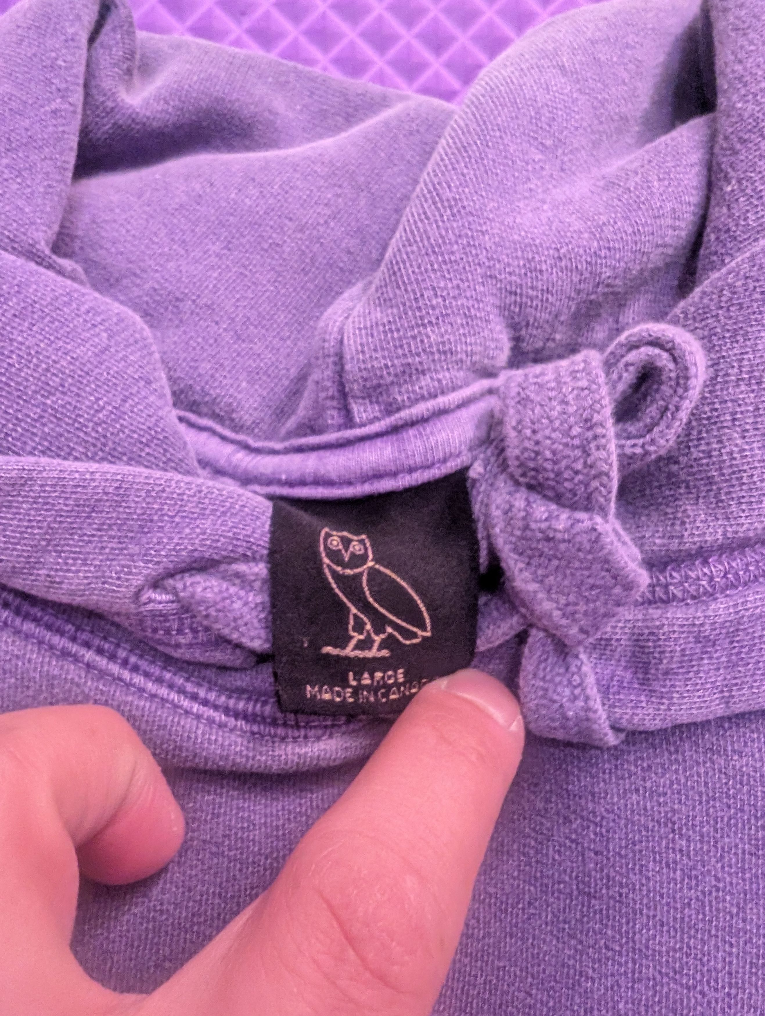 October's Very Own Drake OVO purple hoodie size Large Size US L / EU 52-54 / 3 - 6 Thumbnail
