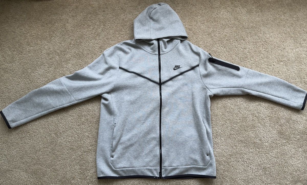 Nike Nike Tech Fleece Men’s Dark Grey Heather/Black Size US XL / EU 56 / 4 - 2 Thumbnail