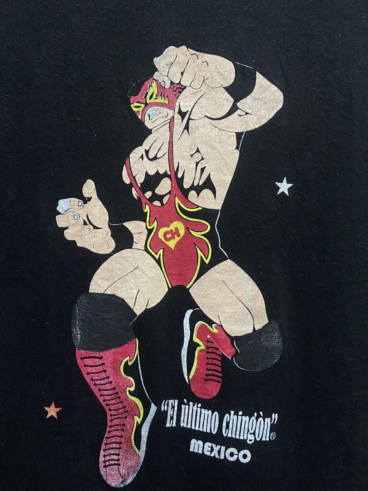 Vintage × WWE × WWF Vintage U2K “El U’ltimo Ching’on Mexico WWE Wrestling TShirt Size US L / EU 52-54 / 3 - 4 Thumbnail