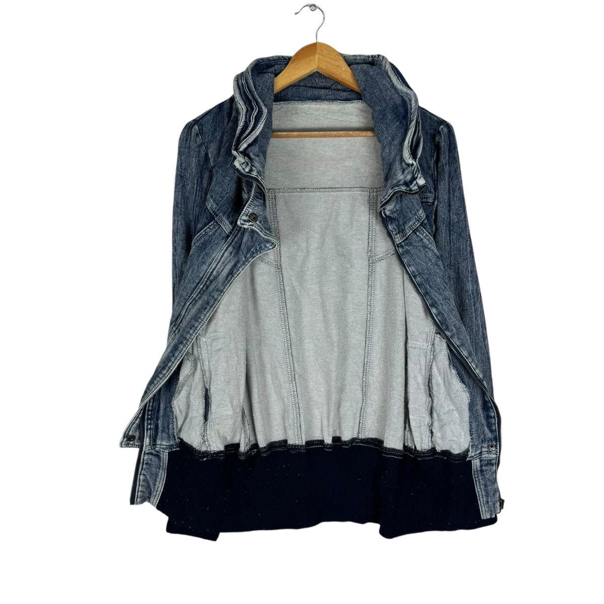 If Six Was Nine ☀️PRIVATE PAUSE BONO DENIM ZIPPER JACKET Size US L / EU 52-54 / 3 - 8 Thumbnail