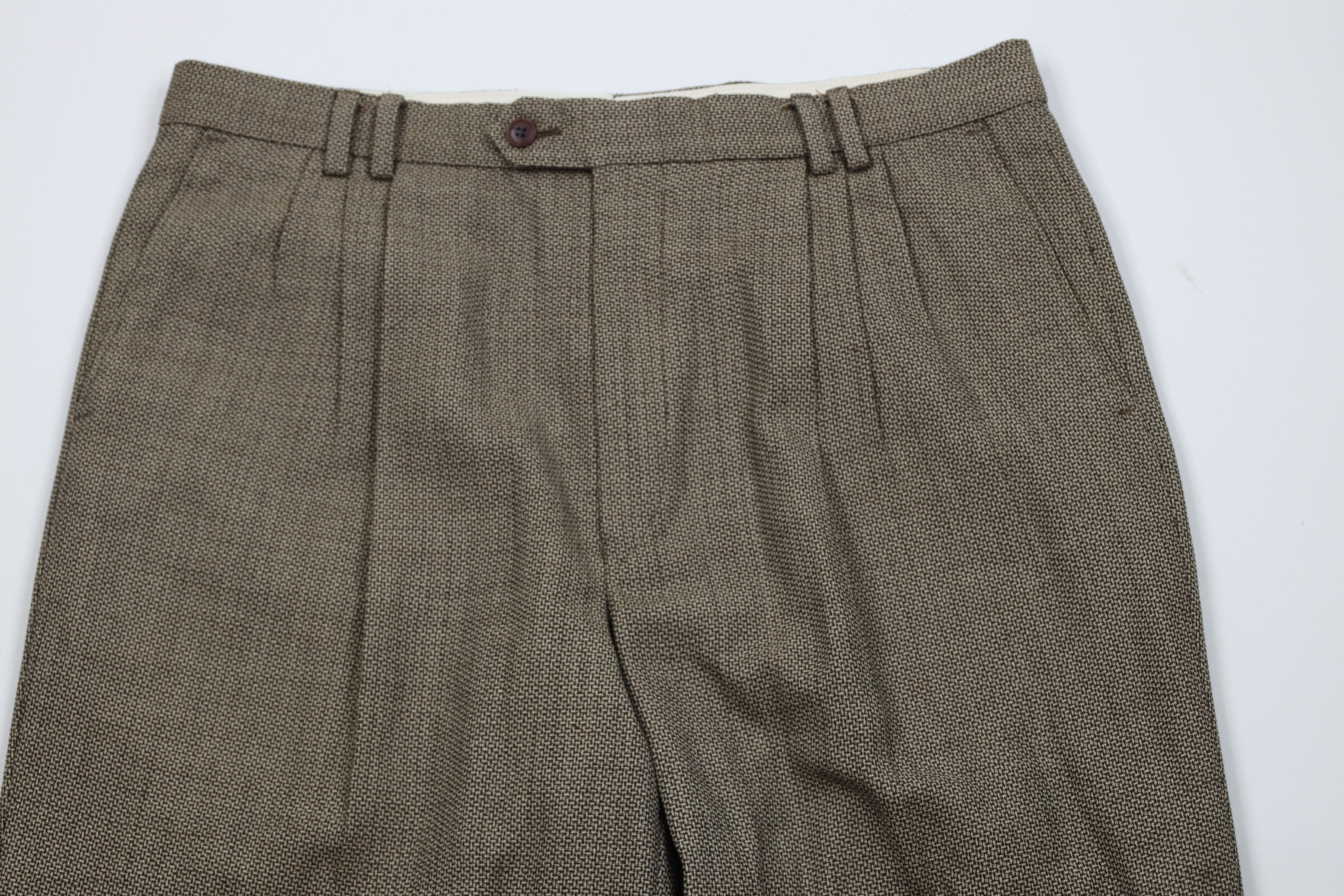 Vintage Vintage 90s Streetwear Pleated Wide Leg Chino Pants Brown Size US 36 / EU 52 - 2 Thumbnail