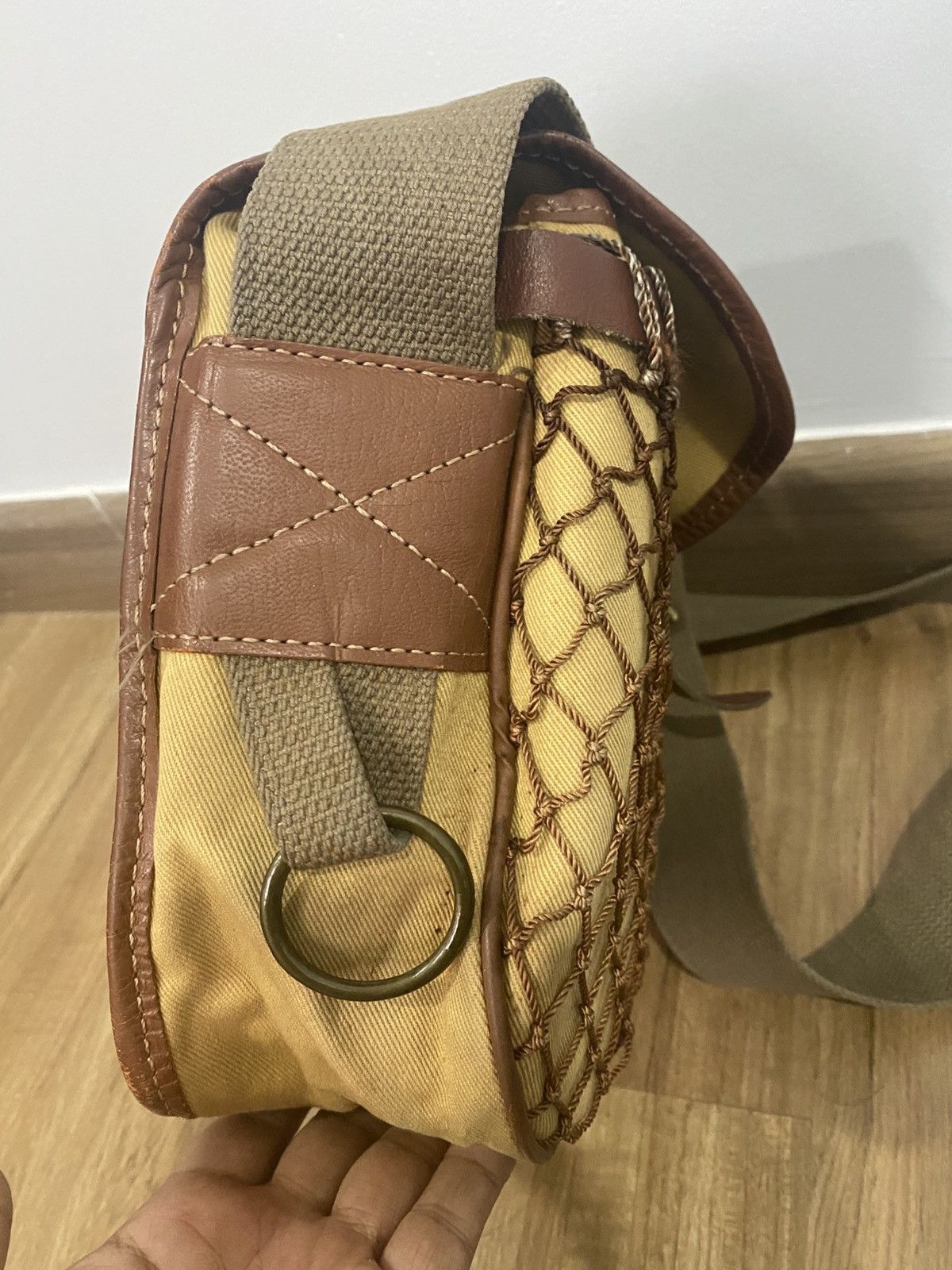 Barbour × Vintage Vintage 90s Barbour England canvas fishing bag Size ONE SIZE - 5 Thumbnail