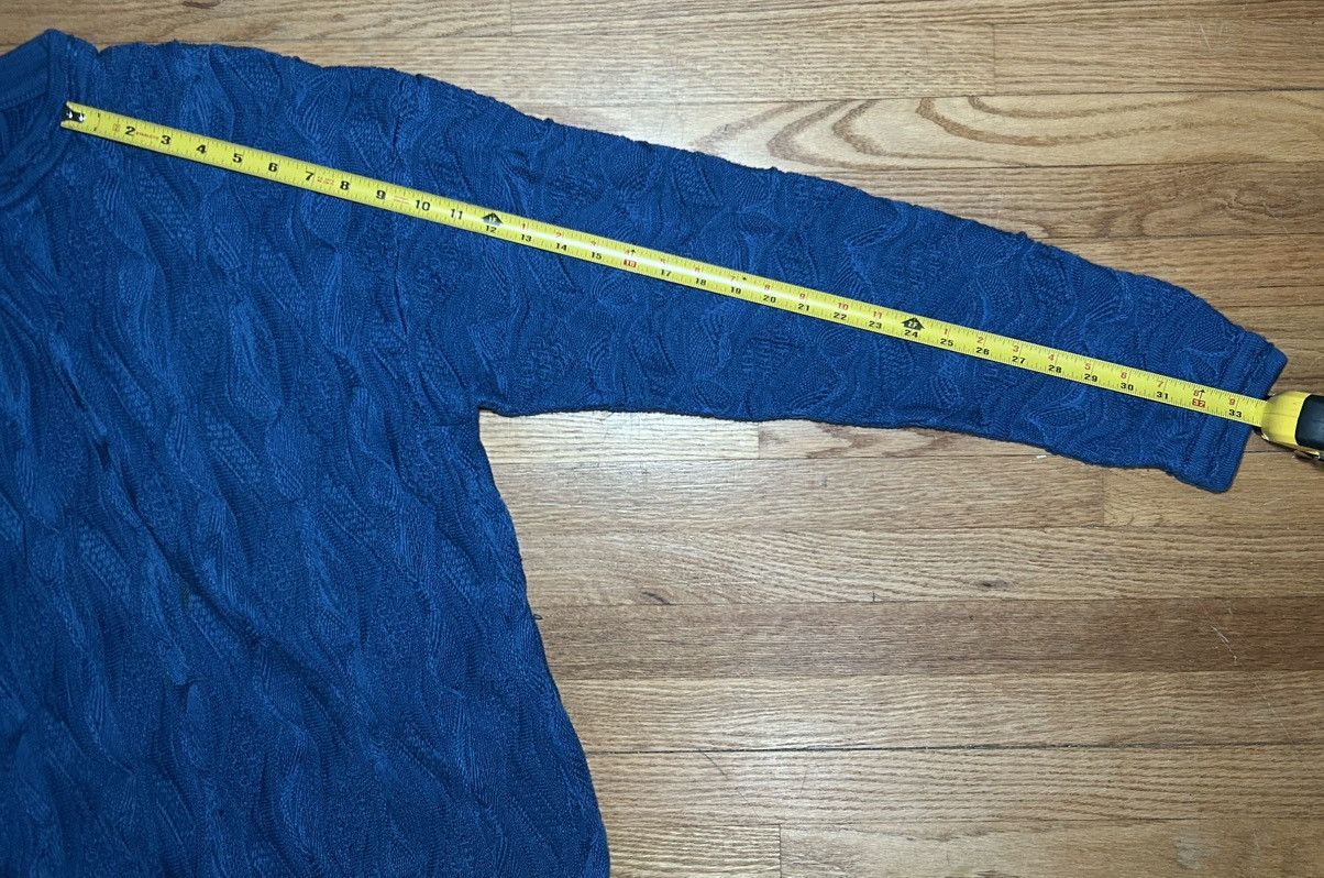 Coogi Vintage 90s Coogi Blue 3D Knit CottonSweater Mens XL Size US XL / EU 56 / 4 - 7 Thumbnail