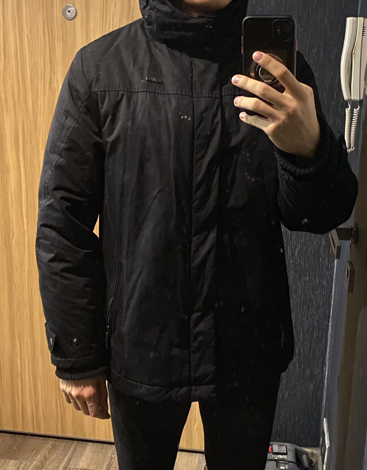 Yves Saint Laurent Wainter Black YSL Jacket Parka Warm YSL Parka Hooded Size US L / EU 52-54 / 3 - 19 Thumbnail