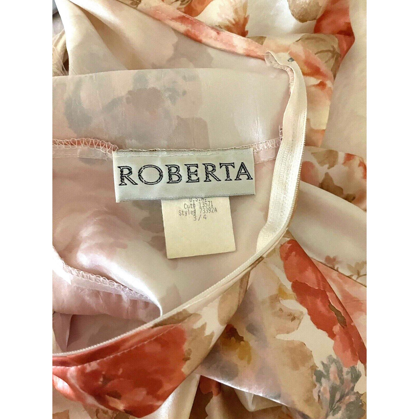 Other Roberta vintage Pink Floral Paisley Maxi Dress Women's 3/4 Size S / US 4 / IT 40 - 3 Thumbnail