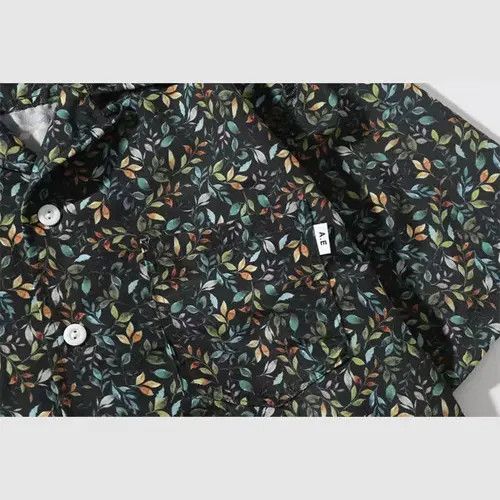 Japanese Brand Kubota x Chika Summer Fashion Casual Leaf Floral Shirt Size US L / EU 52-54 / 3 - 5 Thumbnail