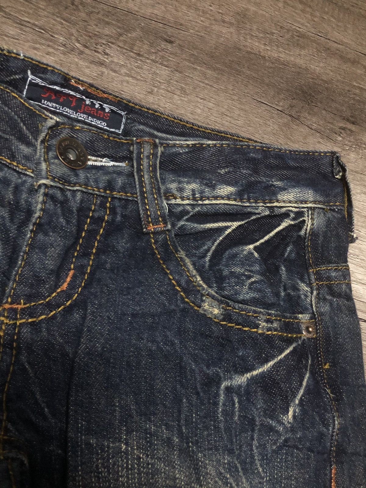 Japanese Brand VINTAGE AFRICA TARO DENIM FLARED JEANS Size 28" / US 6 / IT 42 - 17 Thumbnail
