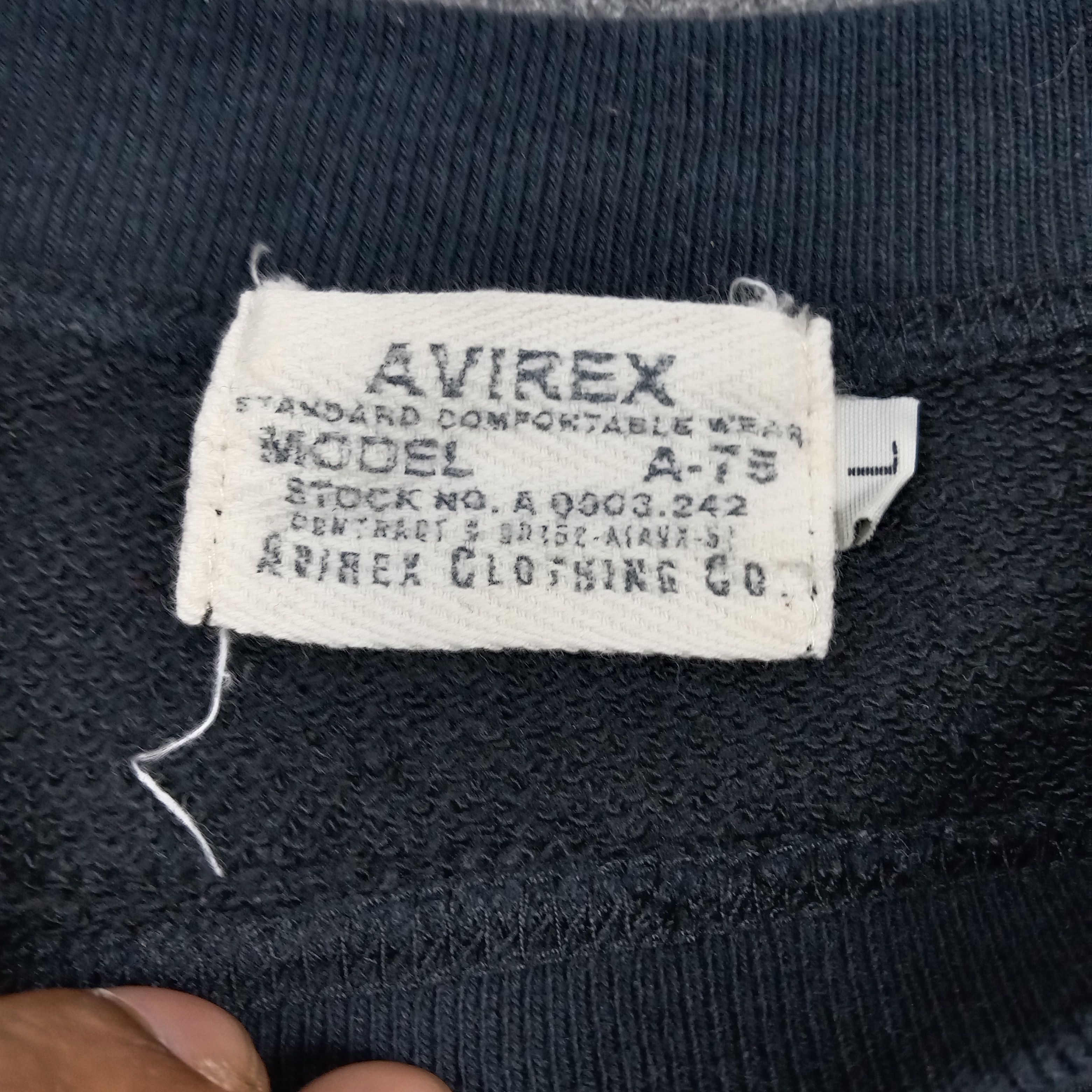Avirex Vintage 90's Avirex US Navy Sports Sweatshirt C277N7 Size US M / EU 48-50 / 2 - 3 Thumbnail