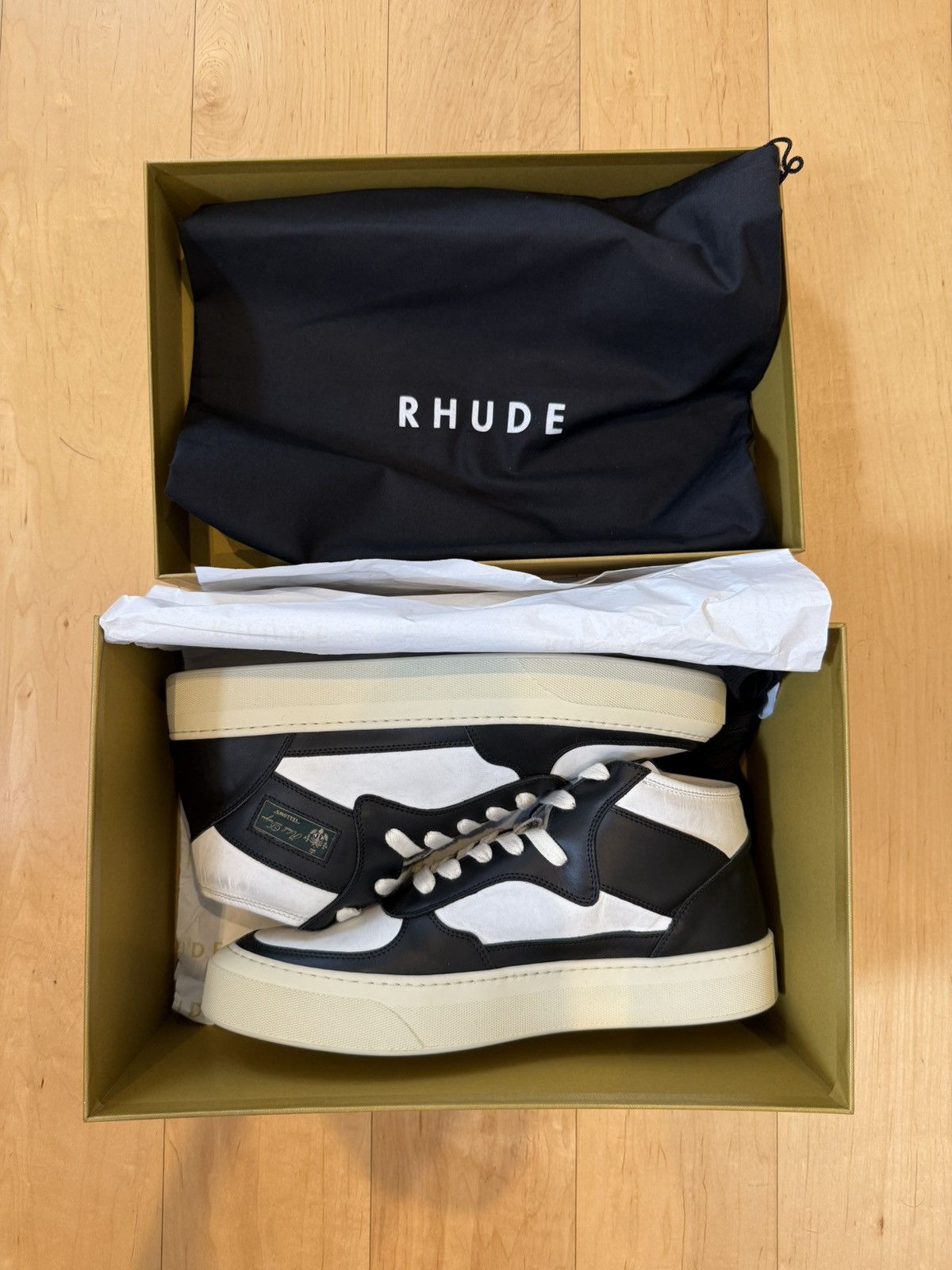Rhude RHUDE Cabriolets Black & White UK9 Size US 10 / EU 43 - 3 Thumbnail