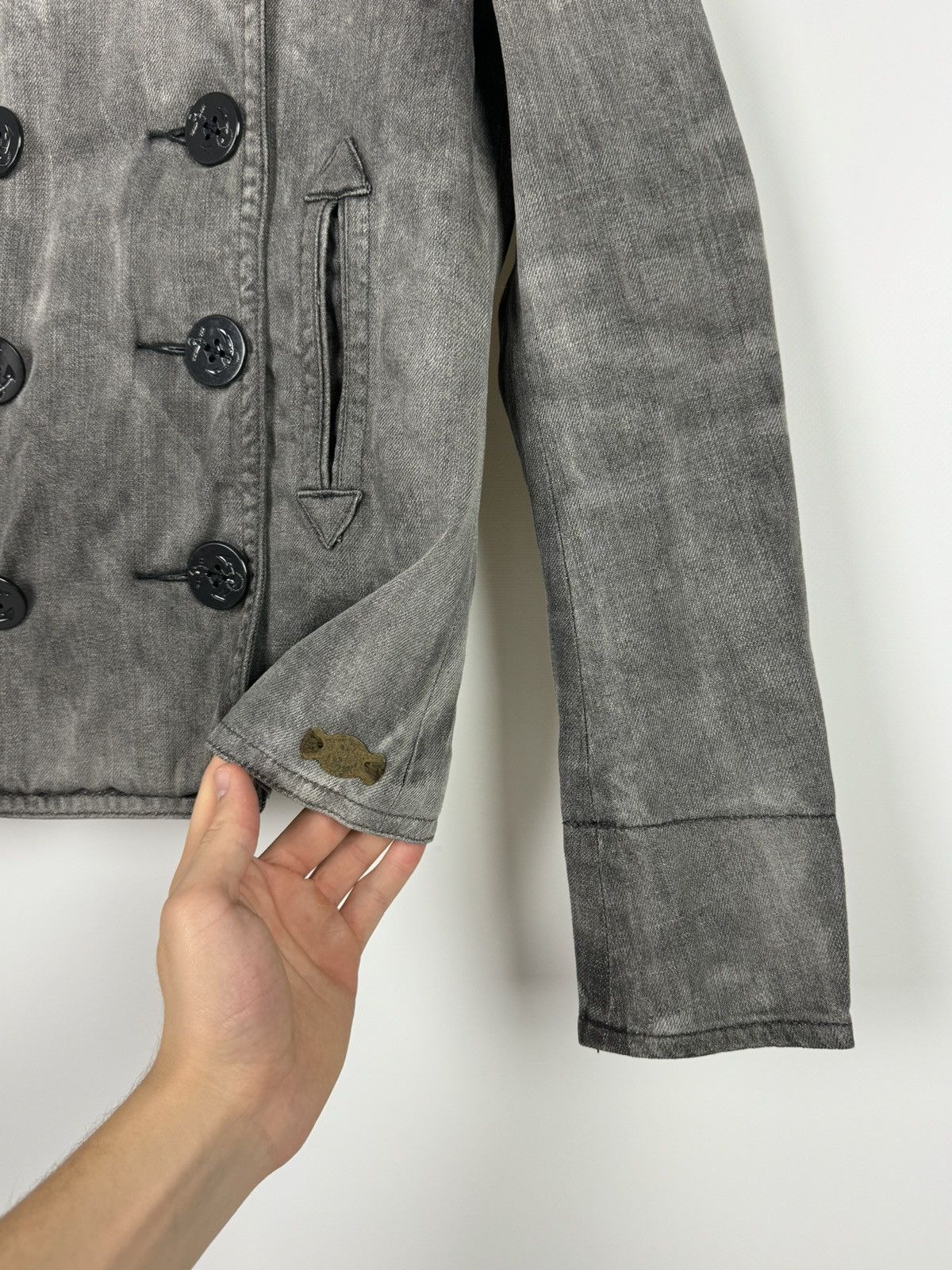 Denim & Supply Ralph Lauren Denim and Supply Ralph Lauren Washed Denim Peacoat Size XS / US 0-2 / IT 36-38 - 7 Thumbnail