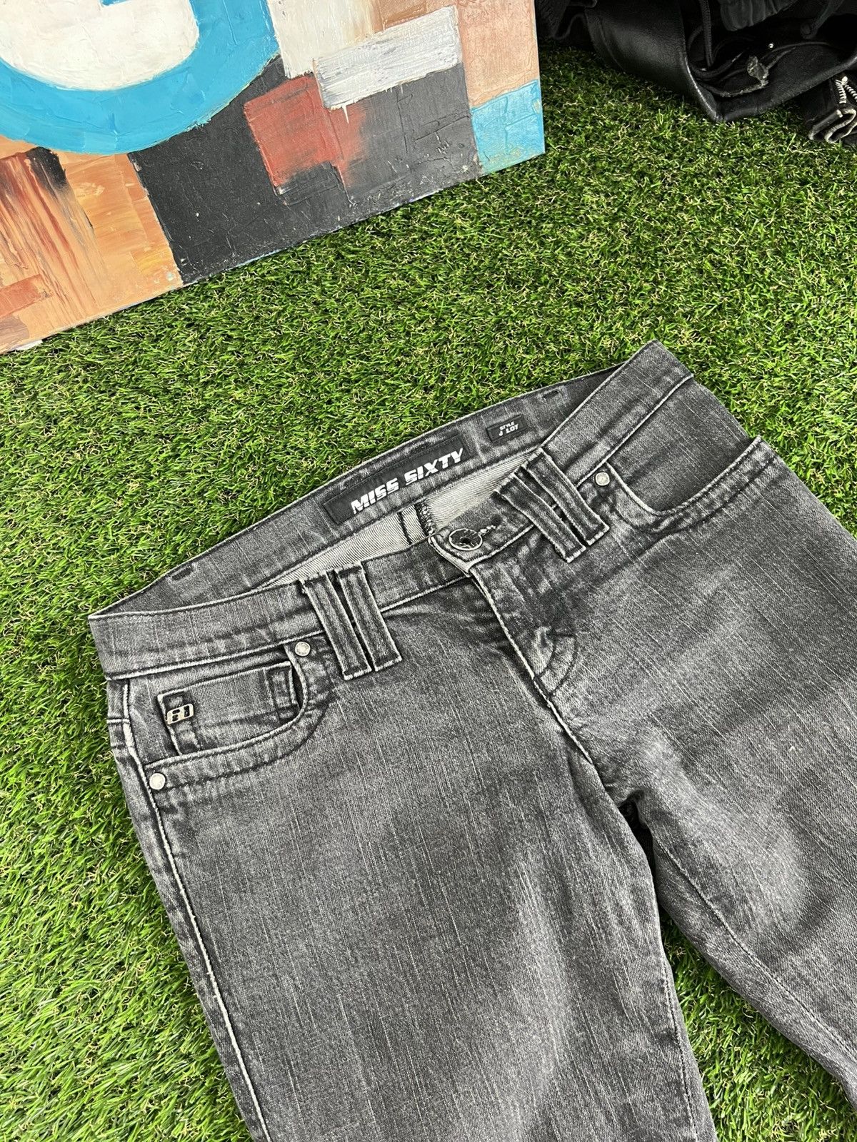 Miss Sixty Vintage Miss Sixty Jeans skinny Distressed 00s Low Rice Size 28" / US 6 / IT 42 - 2 Thumbnail