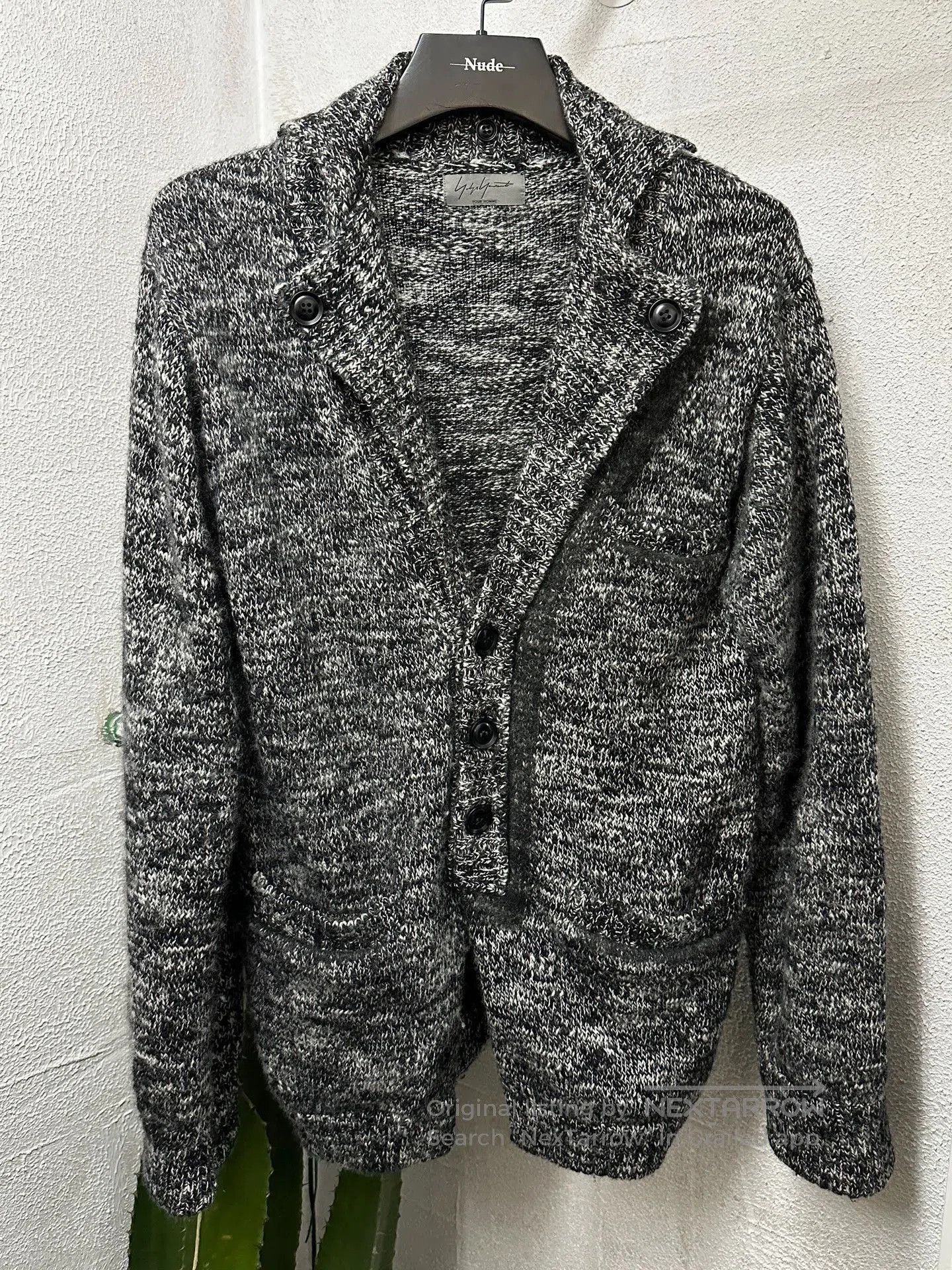 Yohji Yamamoto Textured Knit Button-Up Cardigan. Size US L / EU 52-54 / 3 - 1 Thumbnail